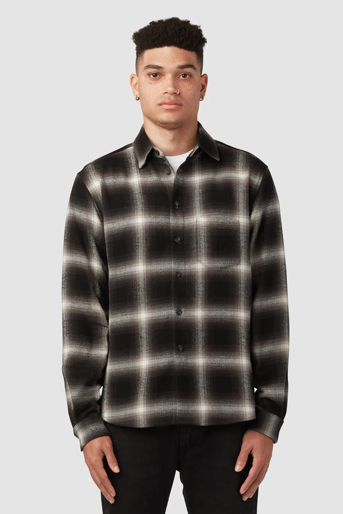 CLASSIC TAILORED FLANNEL / BLACK X WHITE sold by UNI/FORM product image thumbnail 2