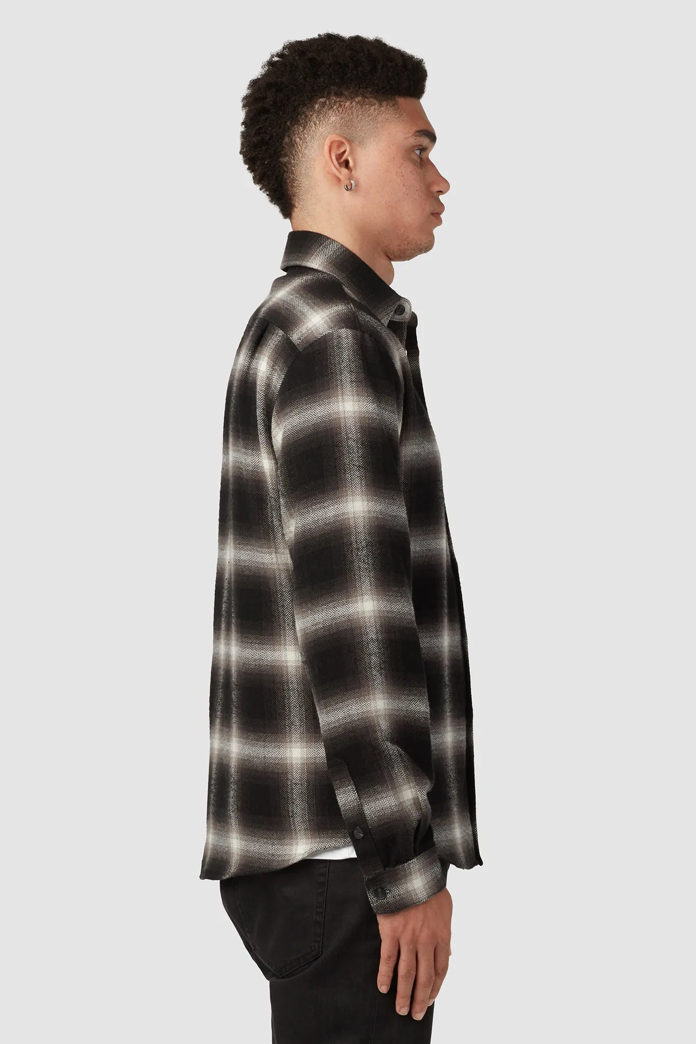 CLASSIC TAILORED FLANNEL / BLACK X WHITE sold by UNI/FORM product image thumbnail 3