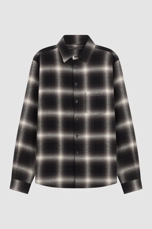 CLASSIC TAILORED FLANNEL / BLACK X WHITE made by UNI/FORM