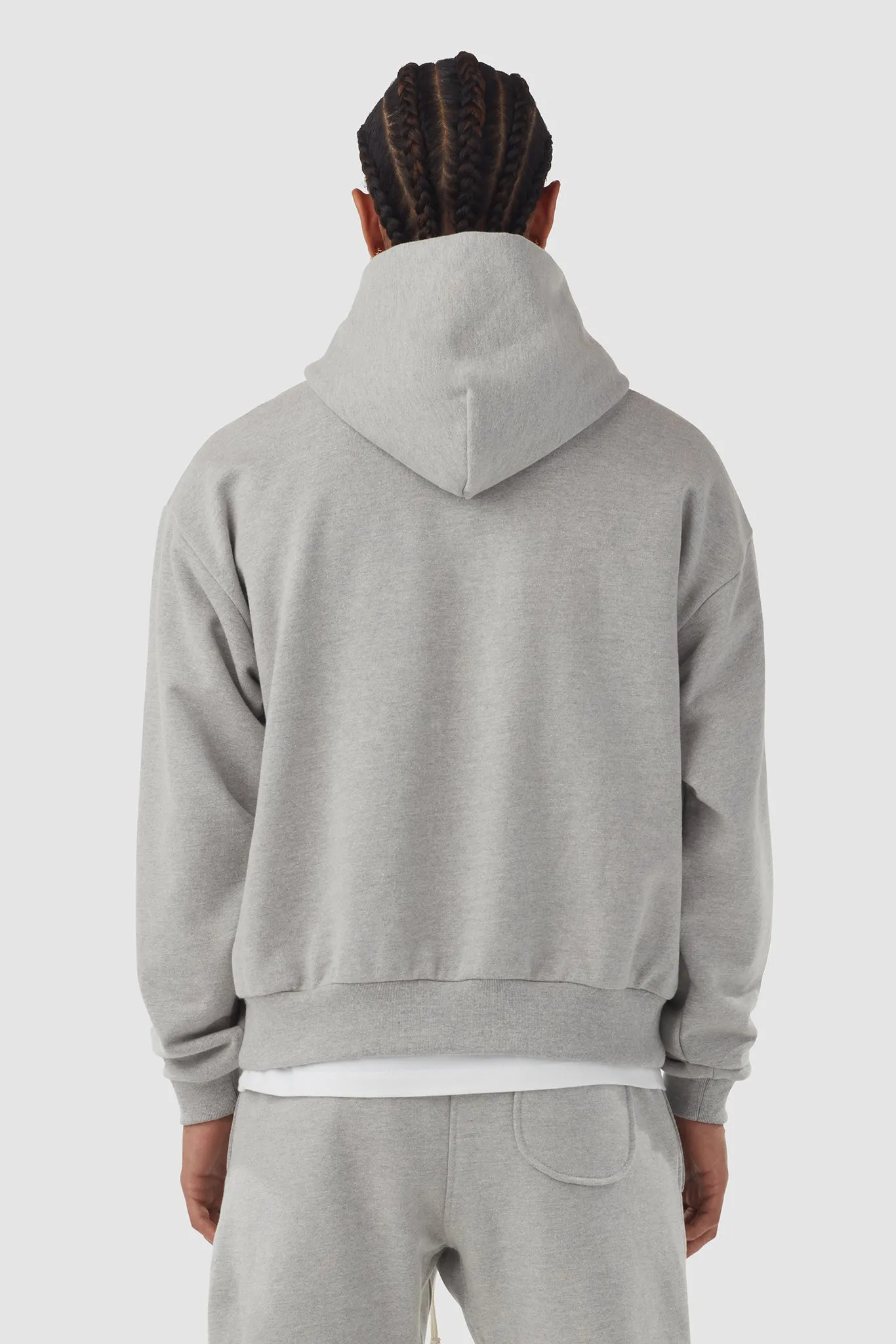 HEAVYWEIGHT STUDIO HOODIE / LIGHT HEATHER sold by UNI/FORM product image thumbnail 4