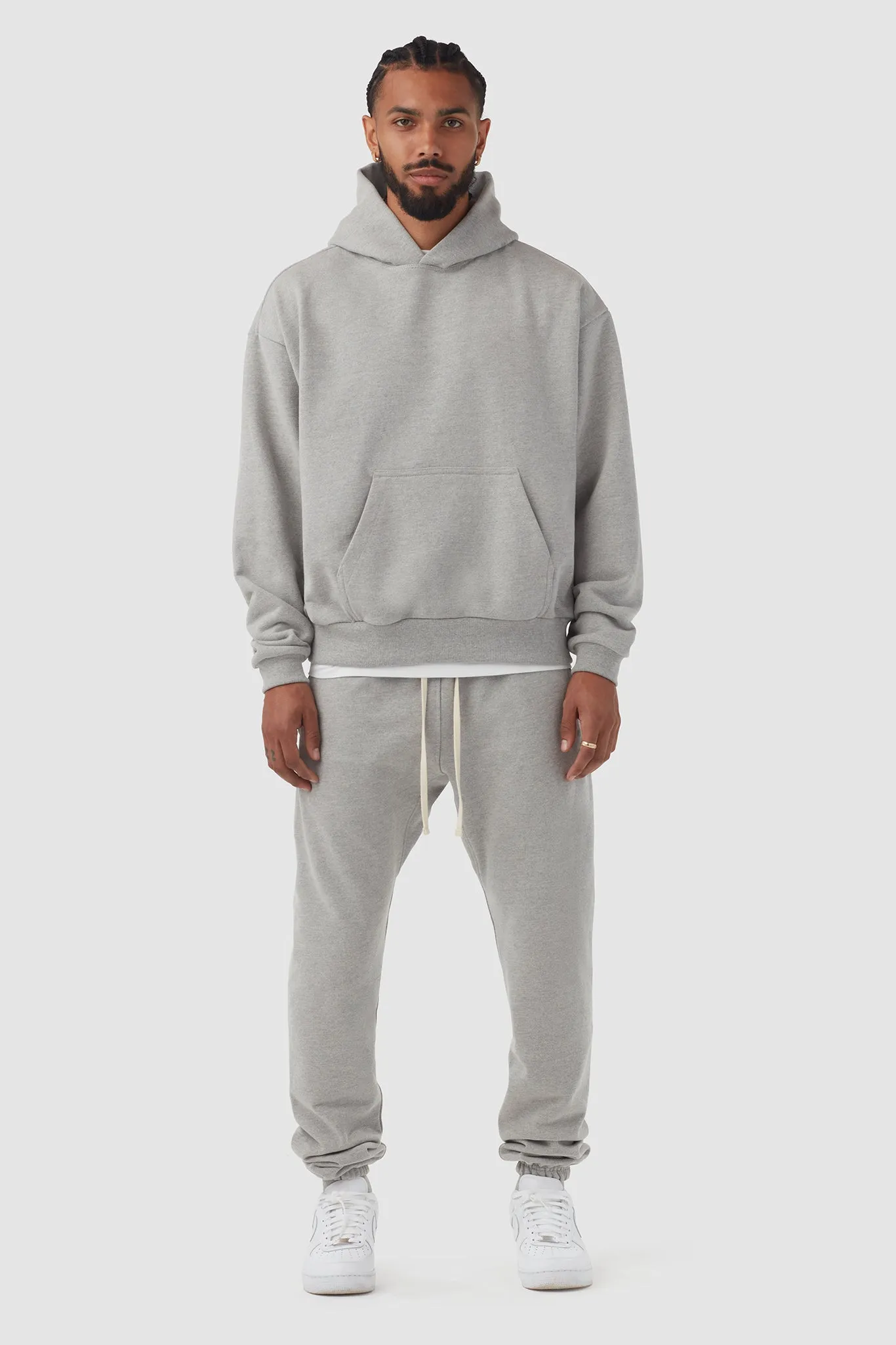 HEAVYWEIGHT STUDIO HOODIE / LIGHT HEATHER sold by UNI/FORM product image thumbnail 5