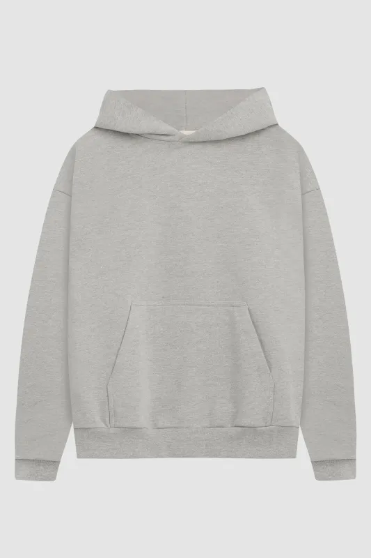 HEAVYWEIGHT STUDIO HOODIE / LIGHT HEATHER made by UNI/FORM