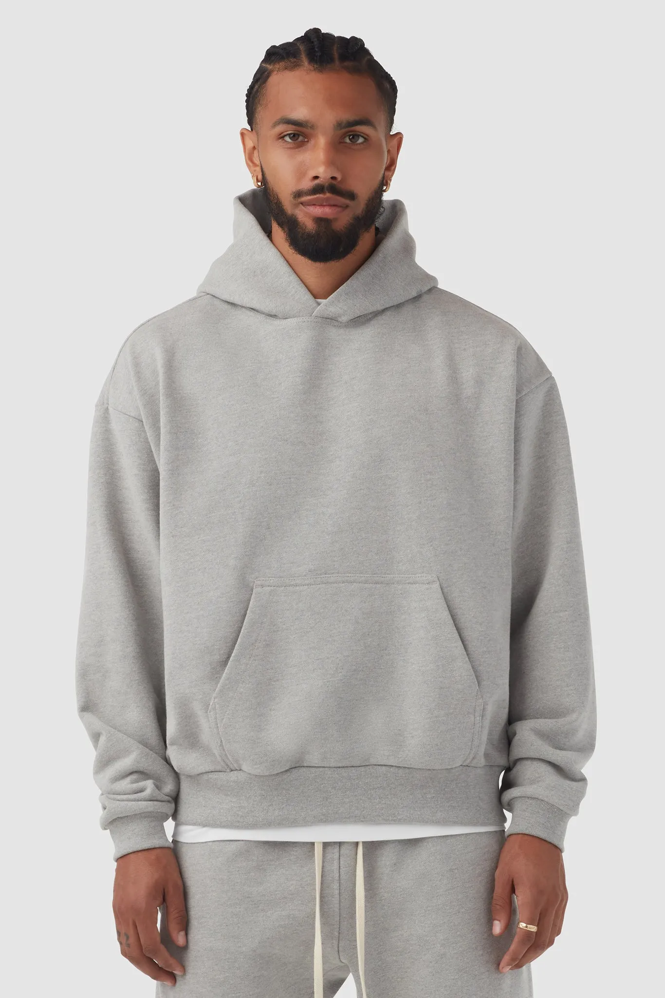 HEAVYWEIGHT STUDIO HOODIE / LIGHT HEATHER sold by UNI/FORM product image thumbnail 2