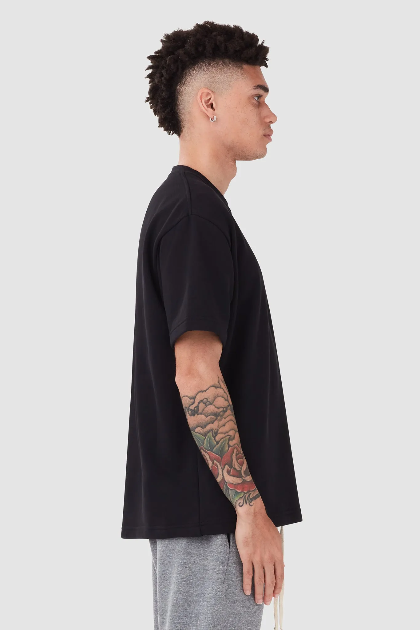 FRENCH TERRY ARTIST TEE / BLACK sold by UNI/FORM product image thumbnail 3