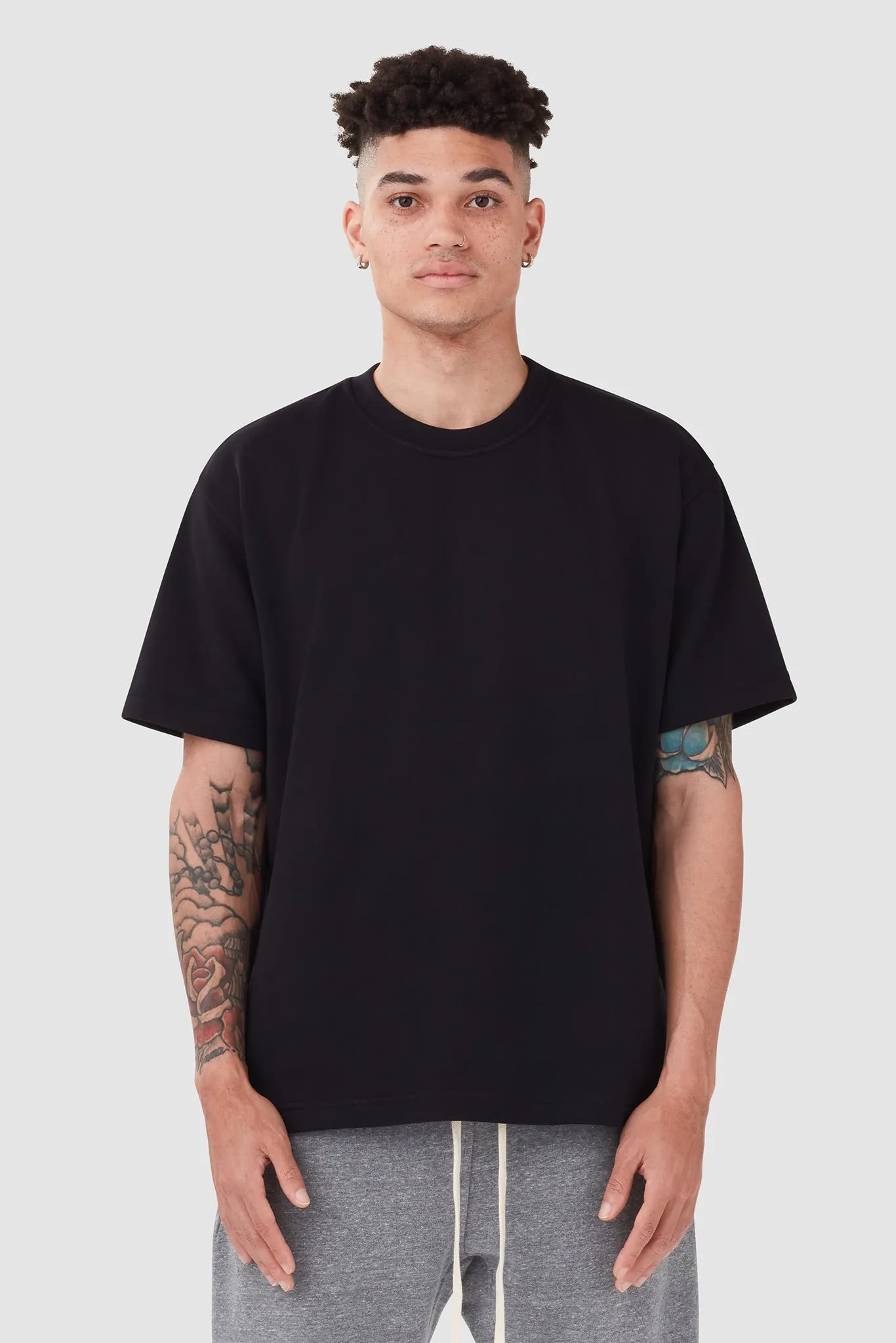FRENCH TERRY ARTIST TEE / BLACK sold by UNI/FORM product image thumbnail 2