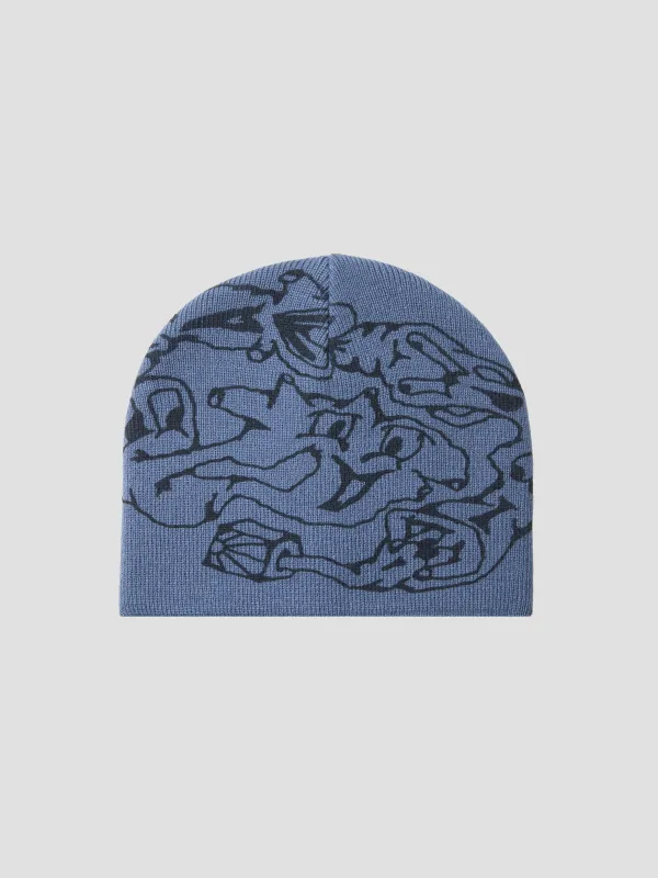 PACC18K006-1 ~ UNISEX SMOKE BEANIE LILAC made by Rassvet Skateboards
