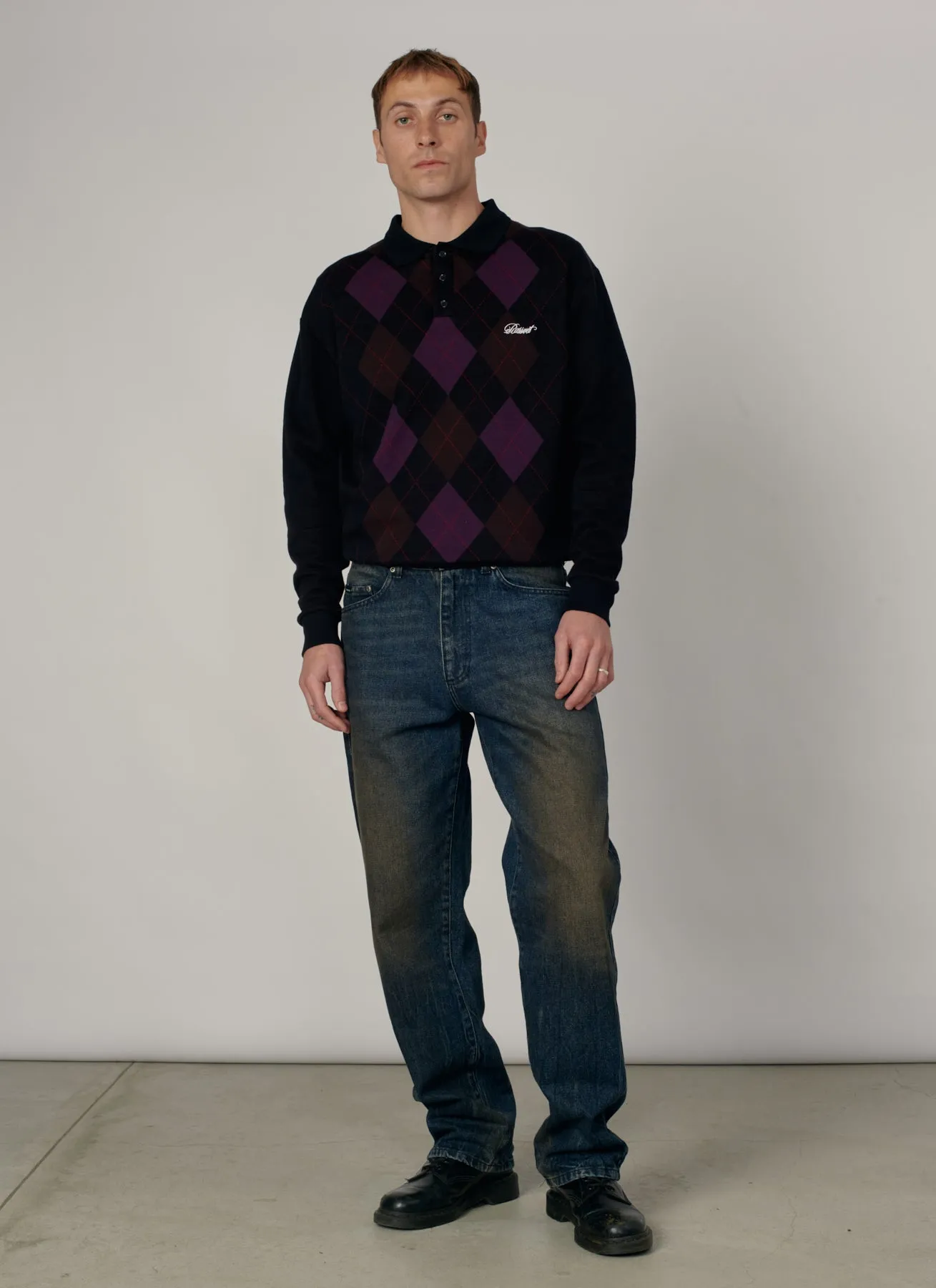 PACC19P004-1 ~ MEN WASHED TAPERED DENIM PANTS BLUE sold by Rassvet Skateboards product image thumbnail 5