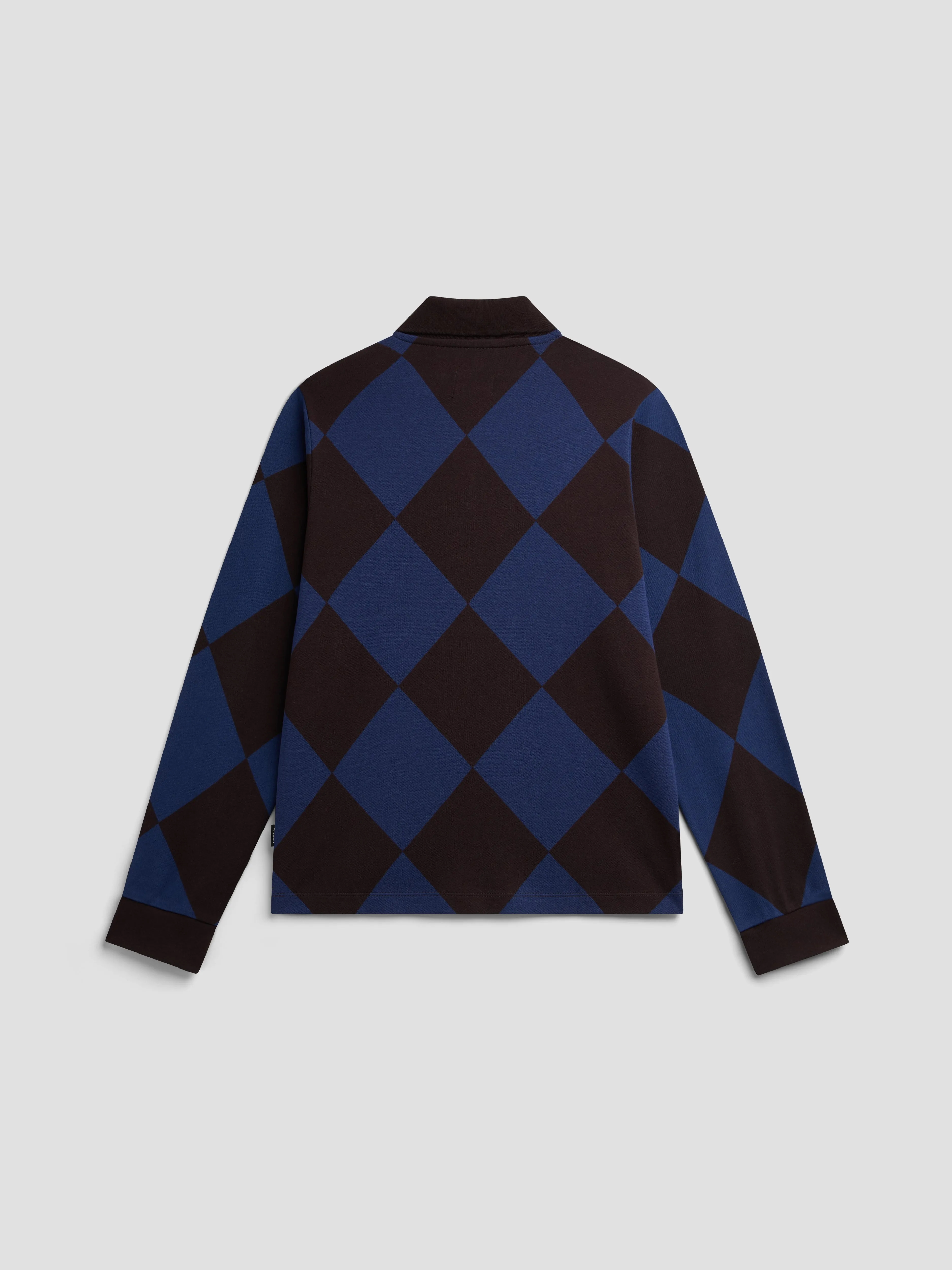 PACC19T015-1 ~ MEN JACQUARD LS FOOTBALL JERSEY BLUE sold by Rassvet Skateboards product image thumbnail 3