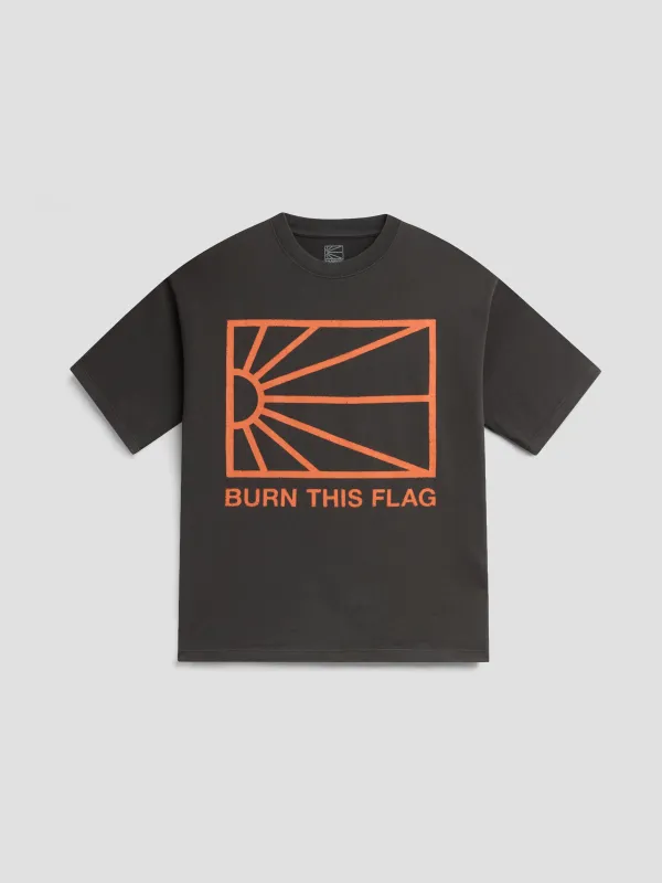 PACC19T001-1 ~ MEN BORDERS TEE SHIRT BLACK made by Rassvet Skateboards