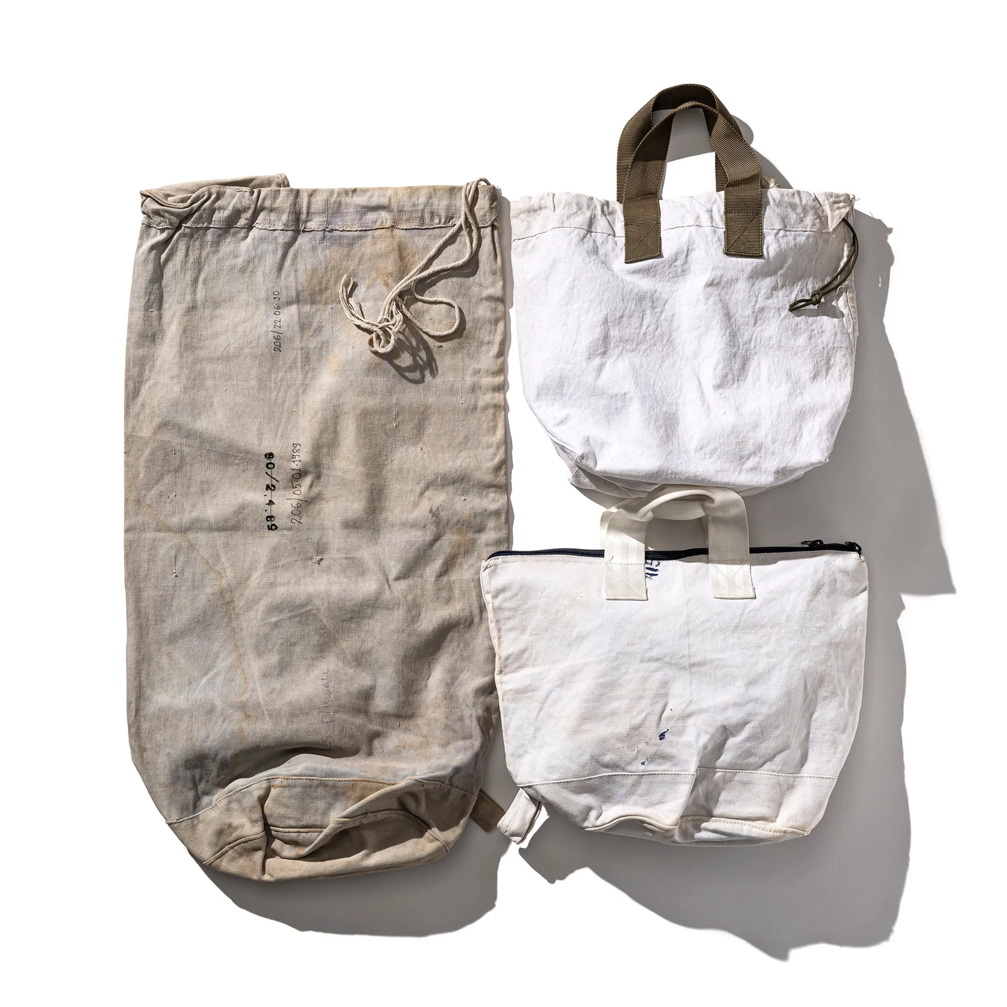 VINTAGE POSTAL BAG CONVERTED TO TOTE sold by PUEBCO product image thumbnail 3