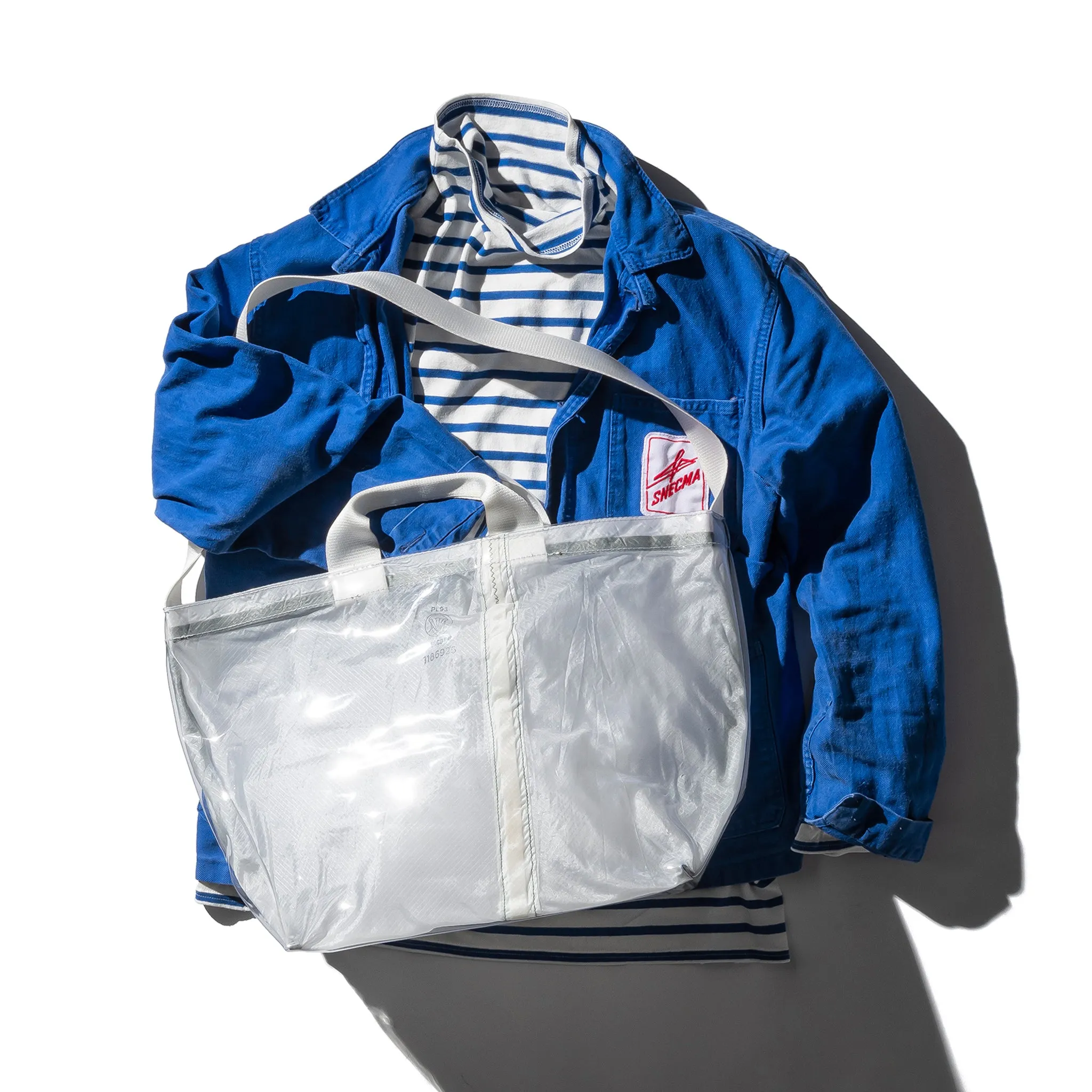 COVERED PARACHUTE SHOULDER BAG / White sold by PUEBCO