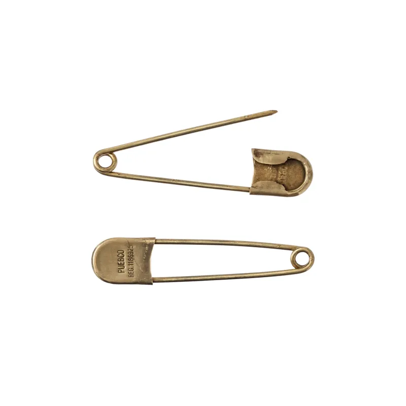 BRASS SAFETY PIN 13CM made by PUEBCO