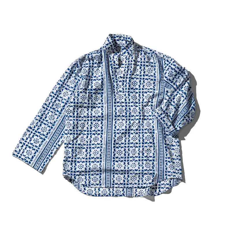 PULLOVER SHIRT: TILE PRINT made by PUEBCO