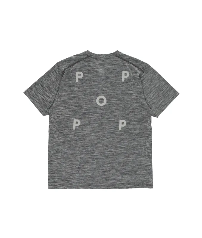 Pop Scouse Sports T-Shirt Heather Charcoal made by Pop Trading Company