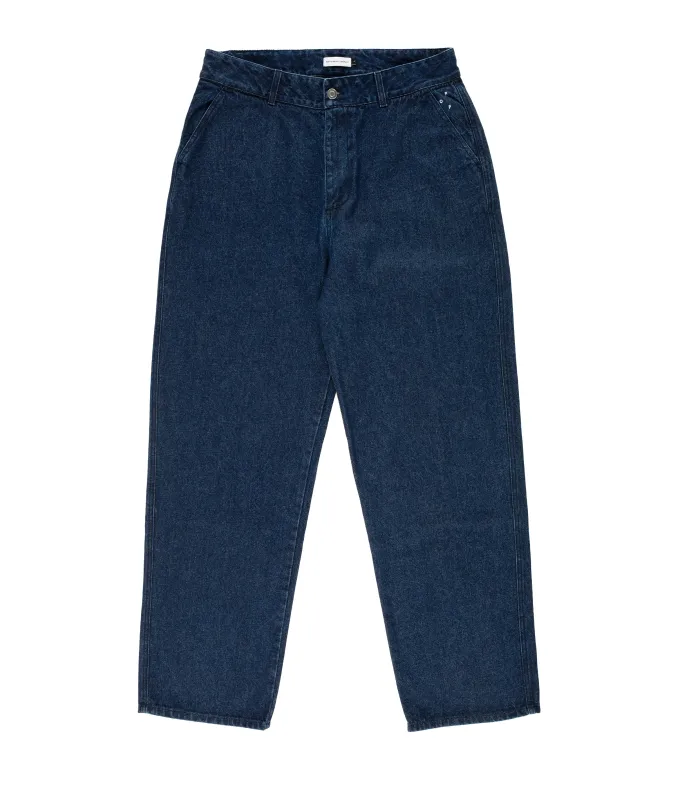 Pop Beattie Denim Pants Rinsed Denim made by Pop Trading Company