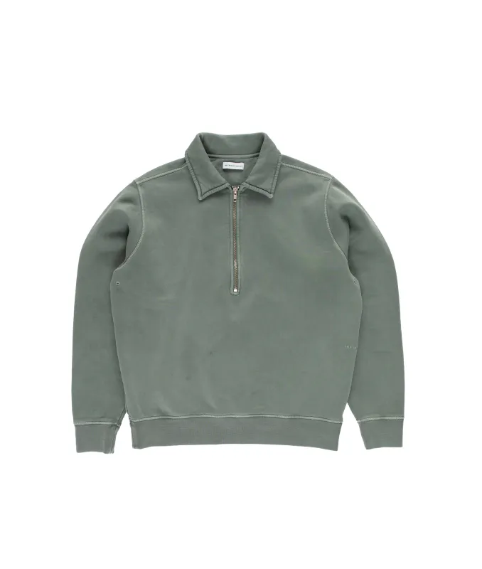 Pop Halfzip Sweat Agave Green made by Pop Trading Company