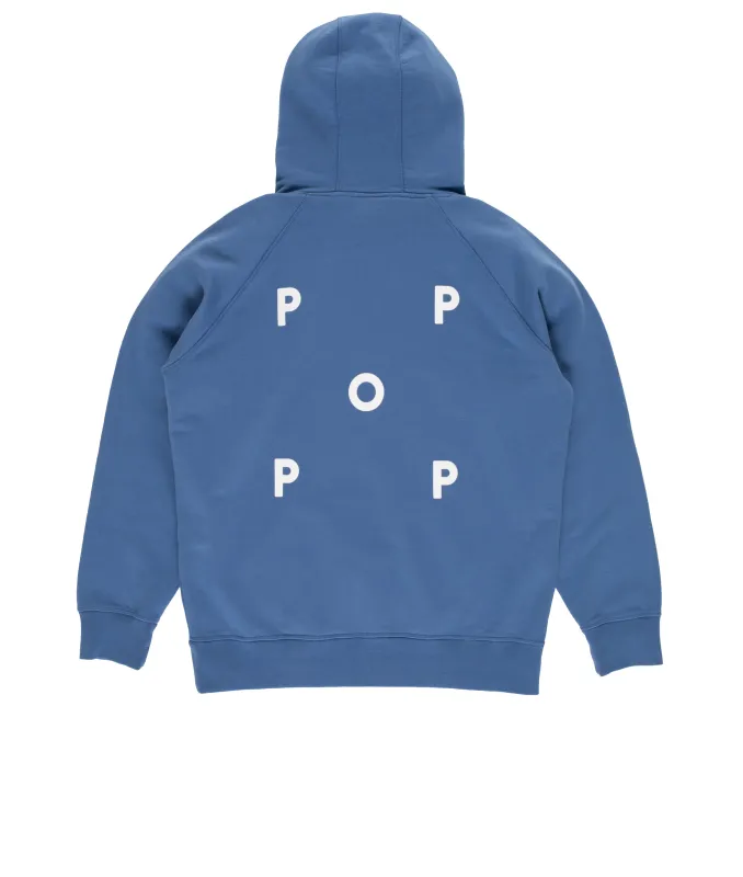 Pop Logo Hooded Sweat Dutch Blue made by Pop Trading Company
