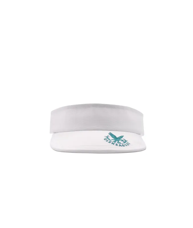 Pop & Gleneagles Flexfoam Visor Hat White made by Pop Trading Company