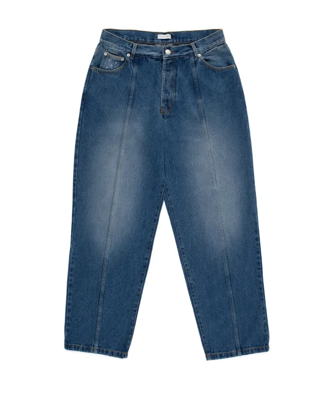 Pop DRS Denim Seam Pants Washed Denim made by Pop Trading Company