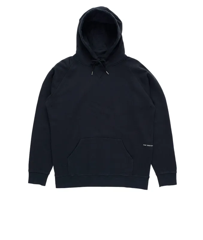 Pop Logo Hooded Sweat Black/White made by Pop Trading Company