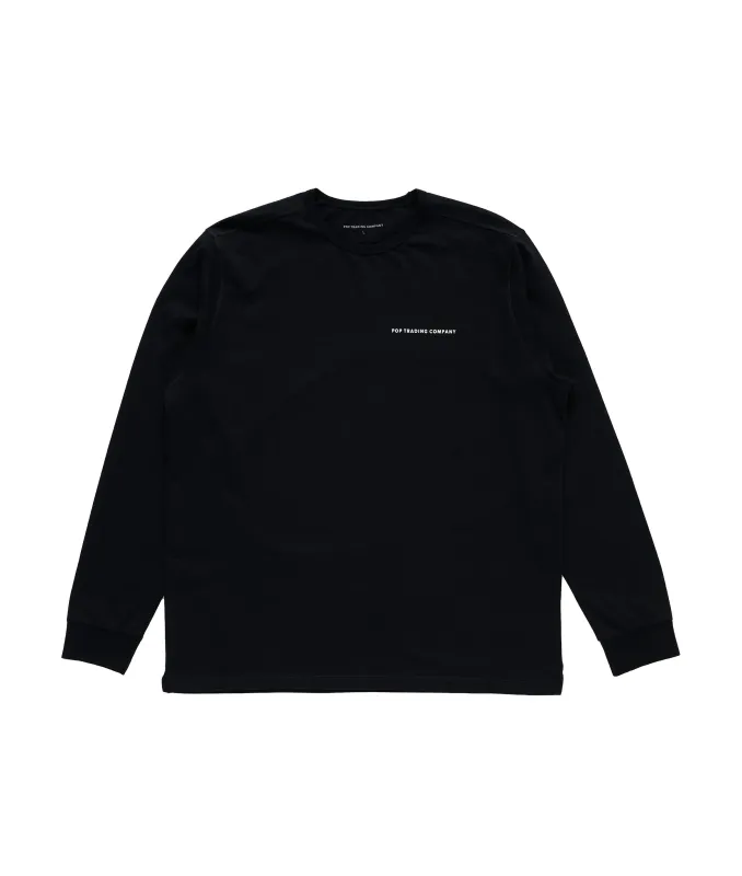 Pop Logo Longsleeve T-Shirt Black/White made by Pop Trading Company