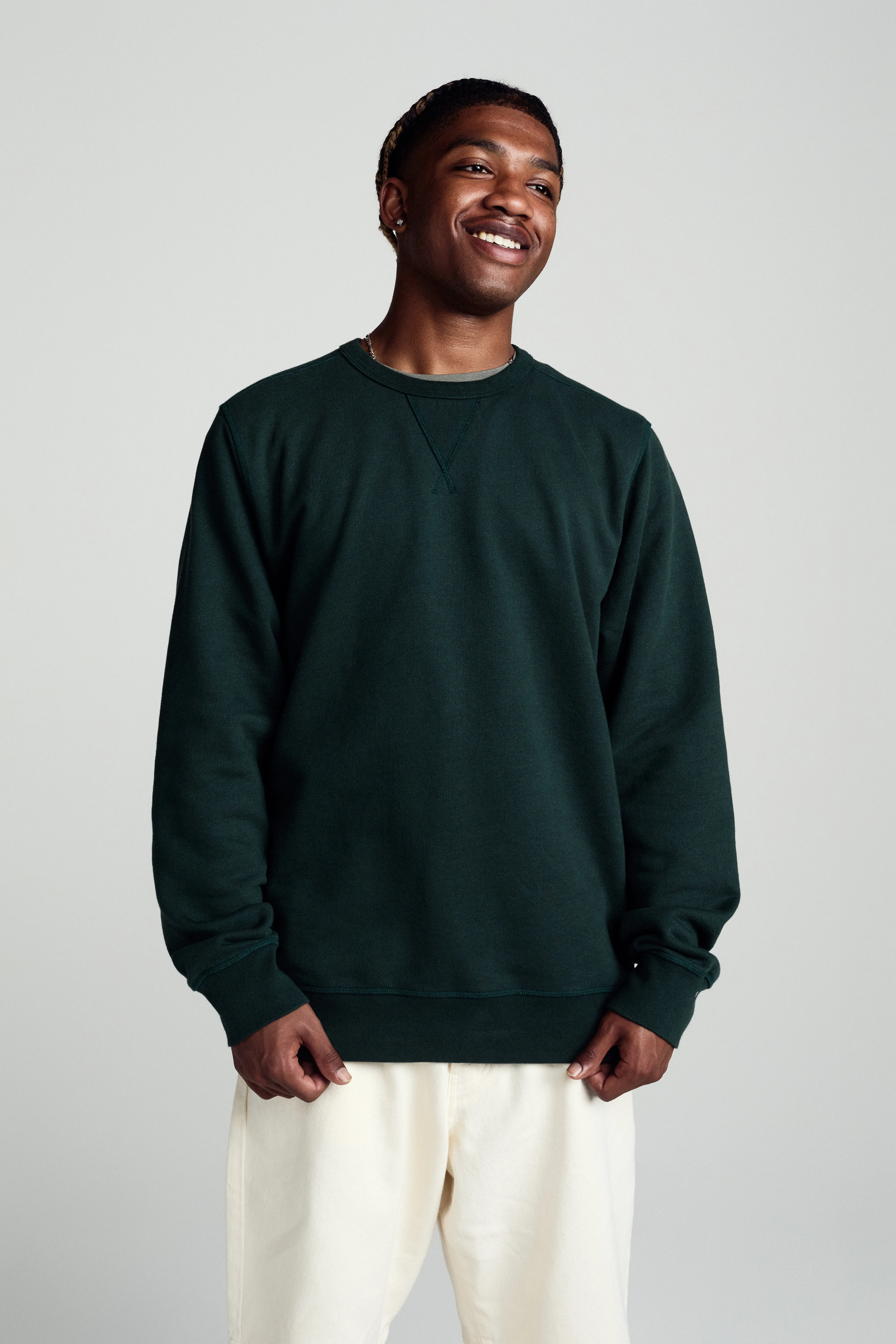 Pop Logo Crewneck Sweat Darkest Spruce sold by Pop Trading Company product image thumbnail 3