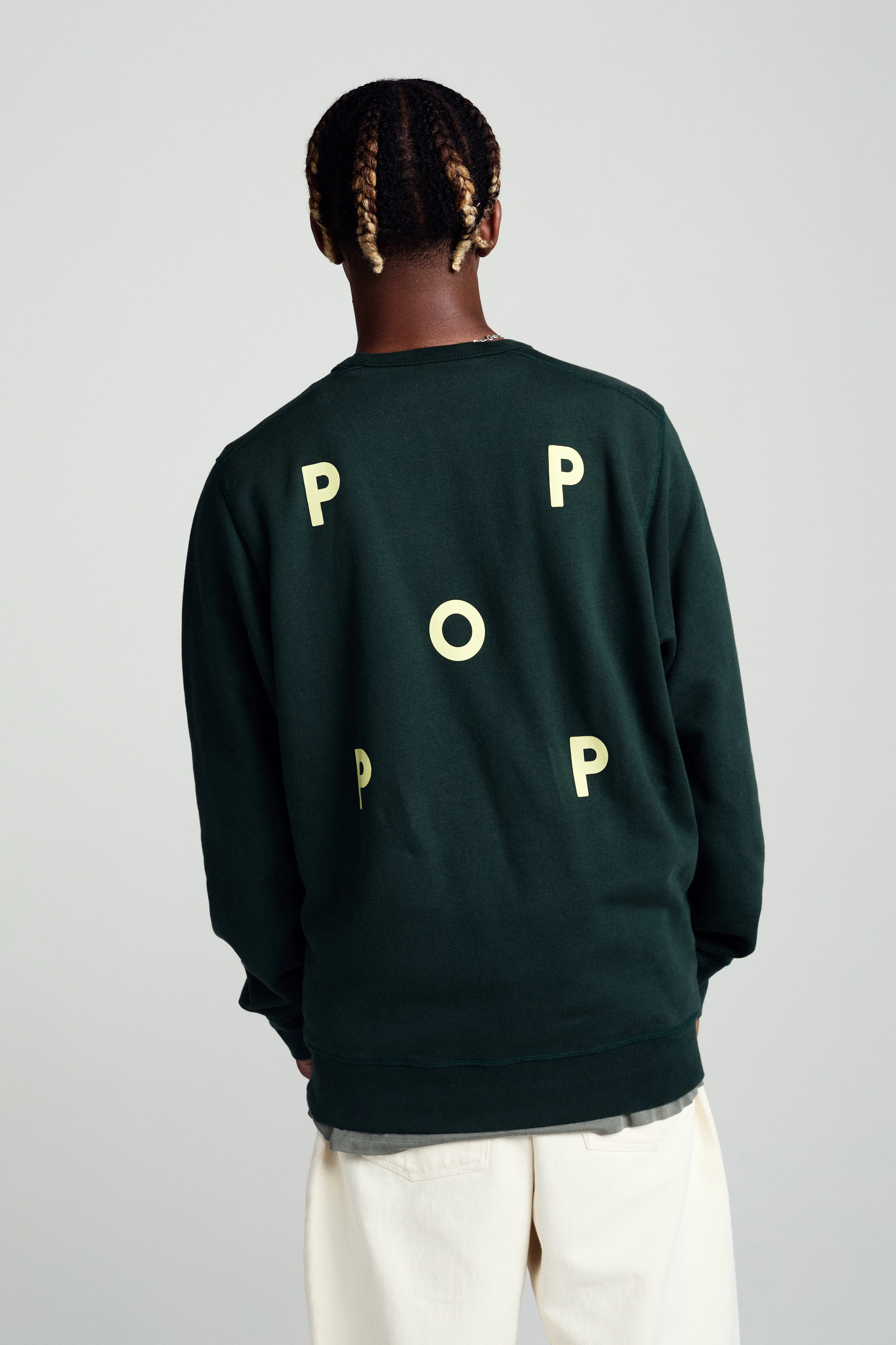 Pop Logo Crewneck Sweat Darkest Spruce sold by Pop Trading Company product image thumbnail 4