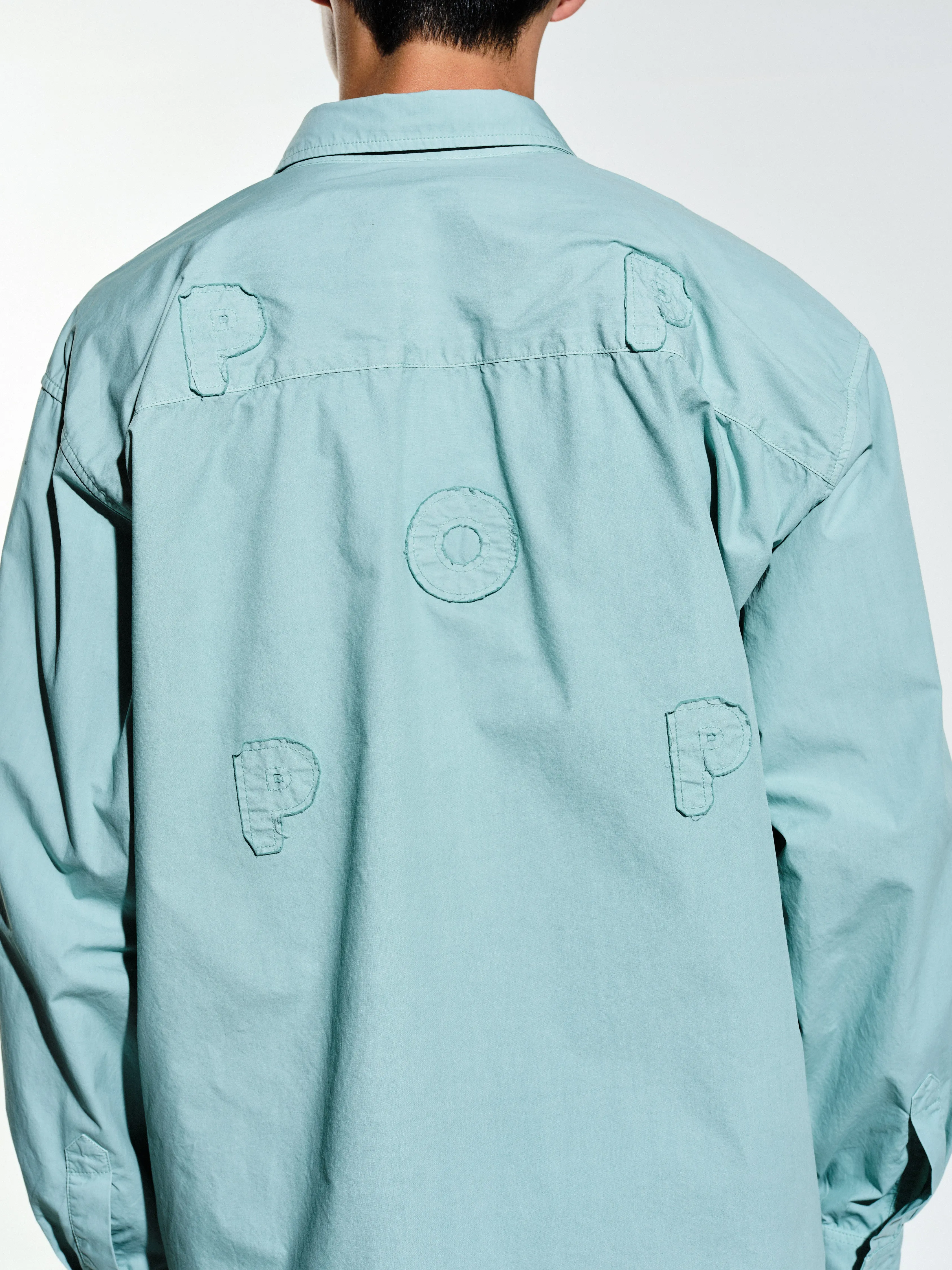 Pop Applique Logo Shirt Blue Haze sold by Pop Trading Company product image thumbnail 4