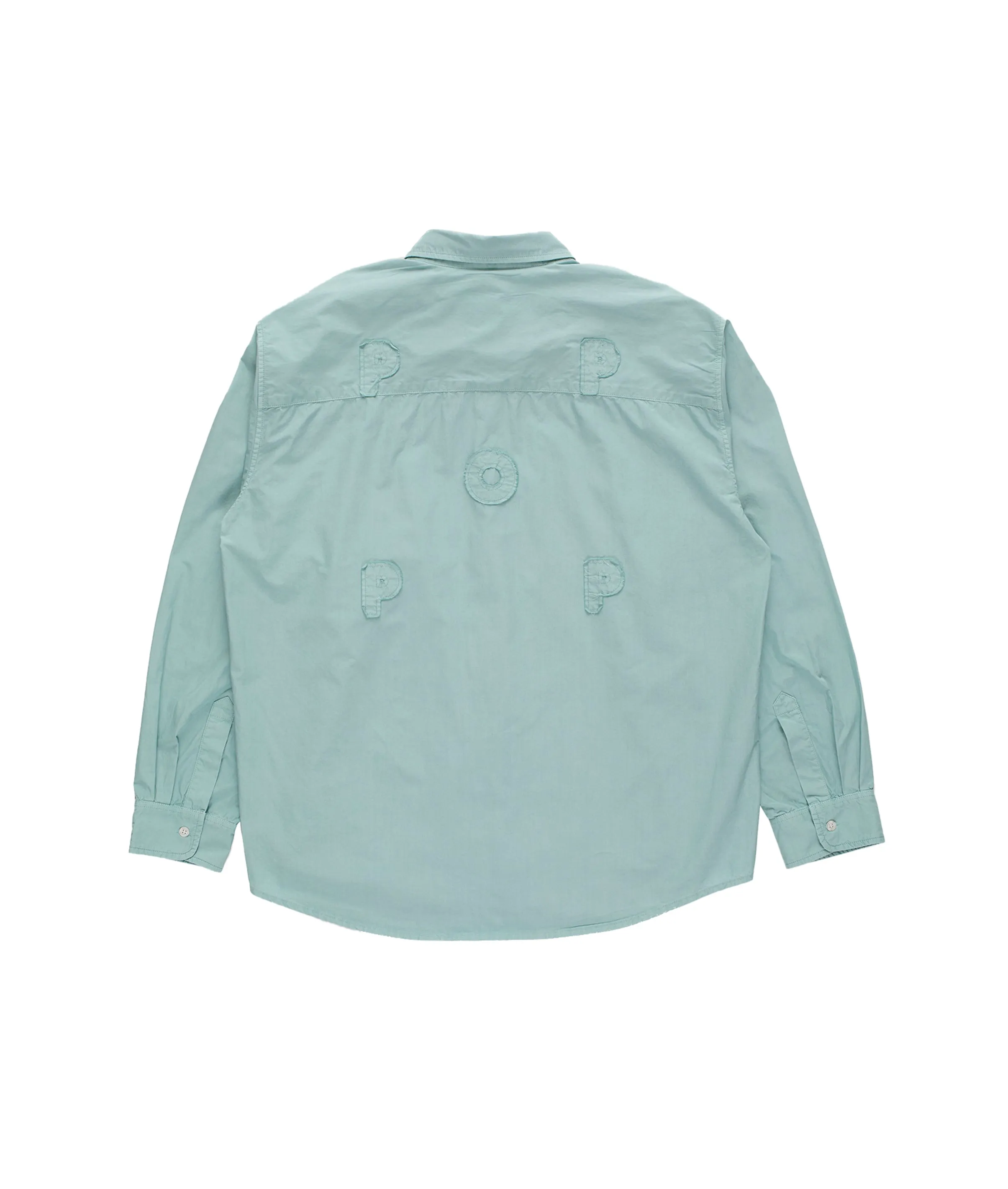 Pop Applique Logo Shirt Blue Haze sold by Pop Trading Company