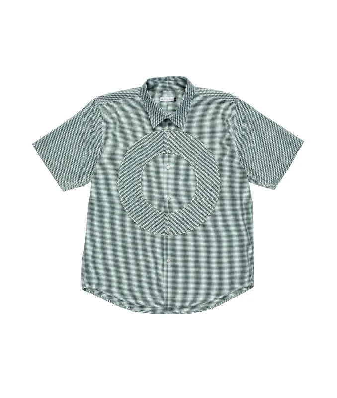 Pop O Shortsleeve Gingham Shirt Green/White made by Pop Trading Company