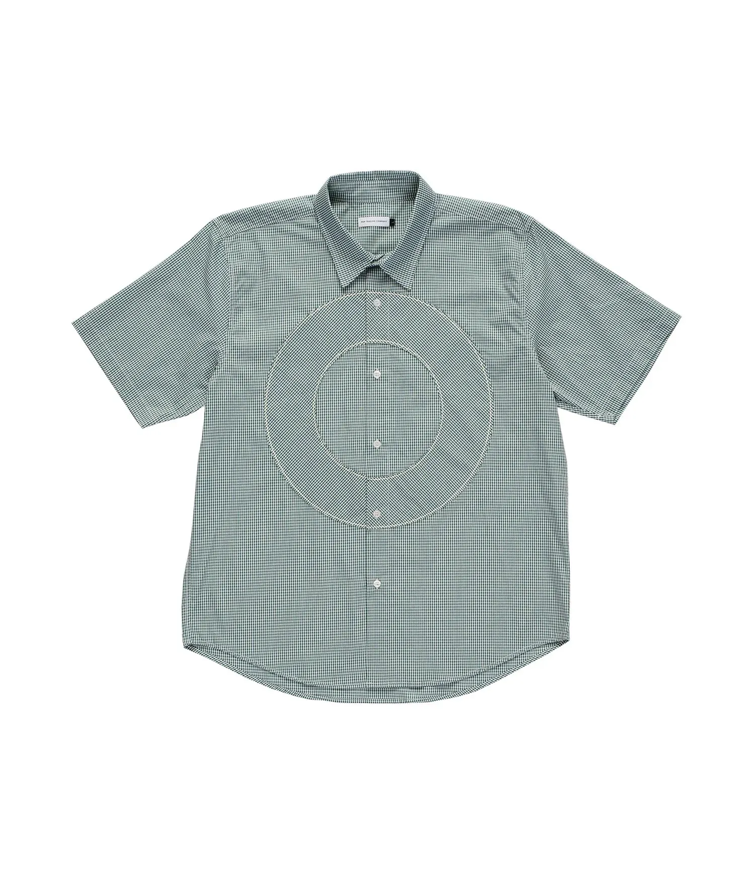 Pop O Shortsleeve Gingham Shirt Green/White sold by Pop Trading Company product image thumbnail 5