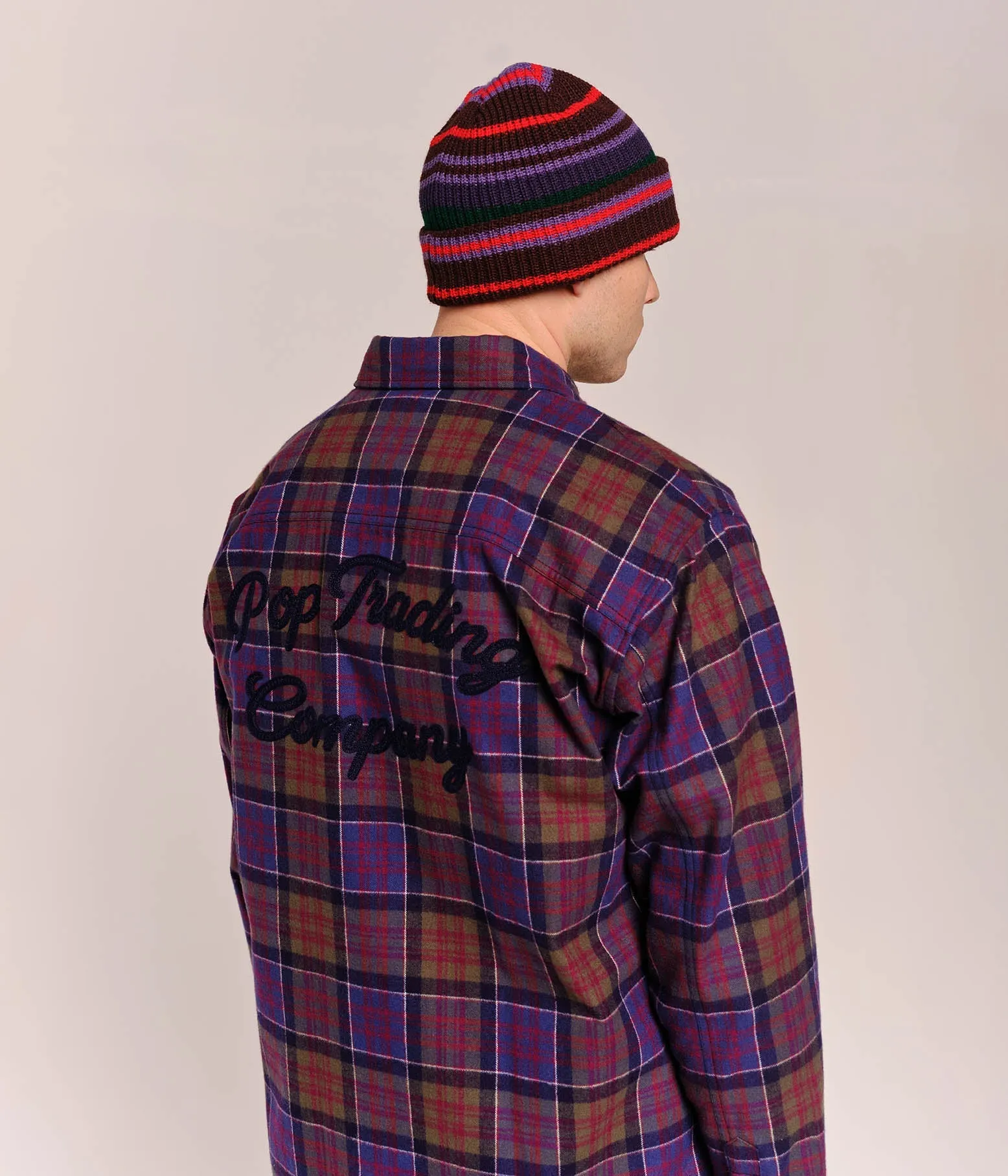 Pop Flannel BD Overshirt Multicolour sold by Pop Trading Company product image thumbnail 3