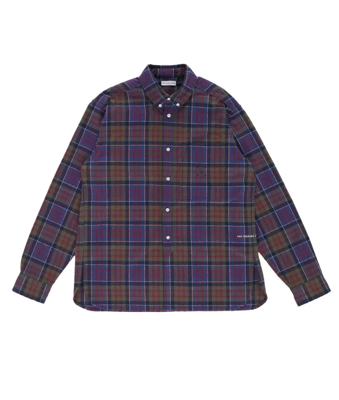 Pop Flannel BD Overshirt Multicolour made by Pop Trading Company