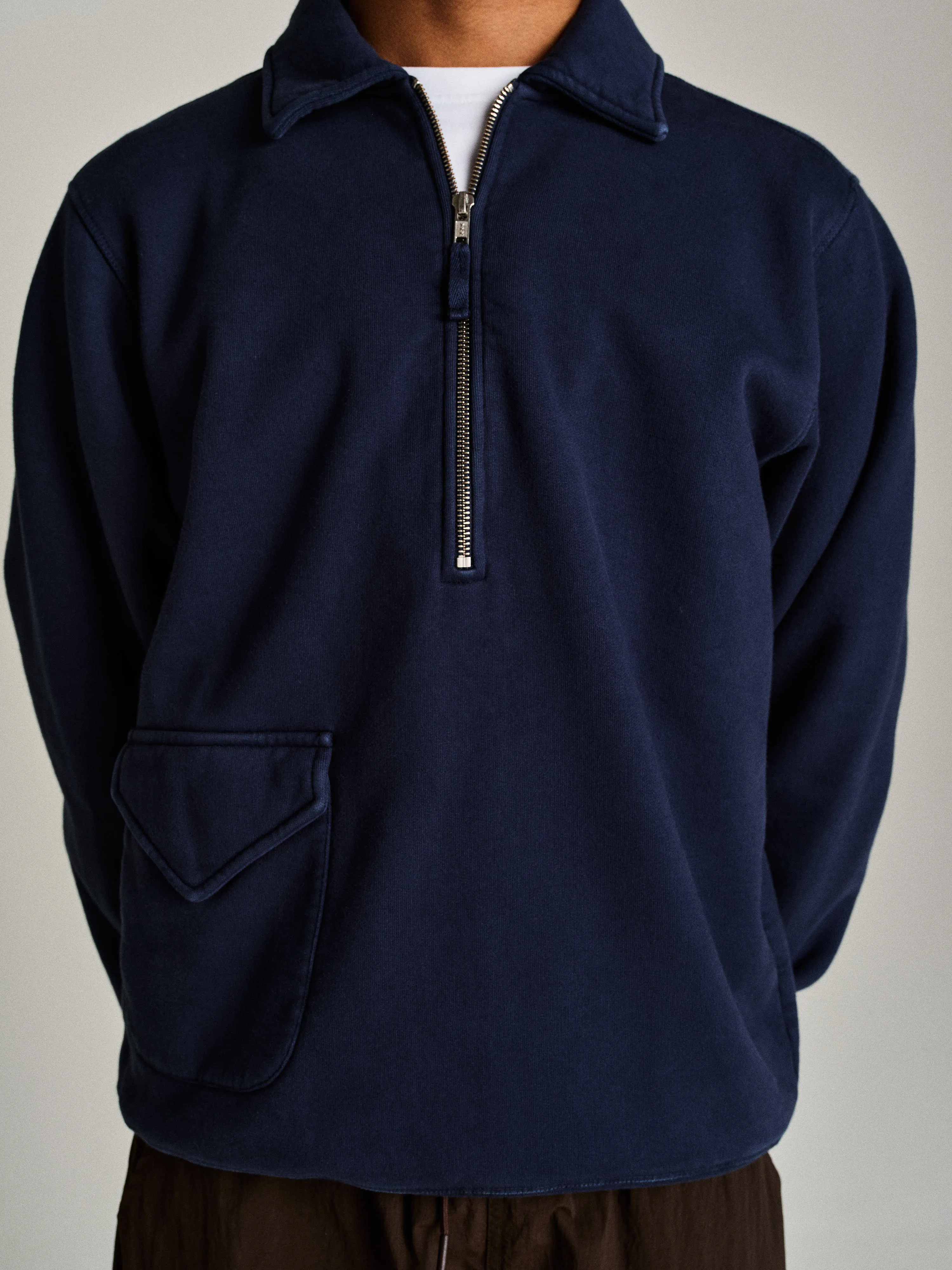 Pop Halfzip Sweat Navy sold by Pop Trading Company product image thumbnail 4