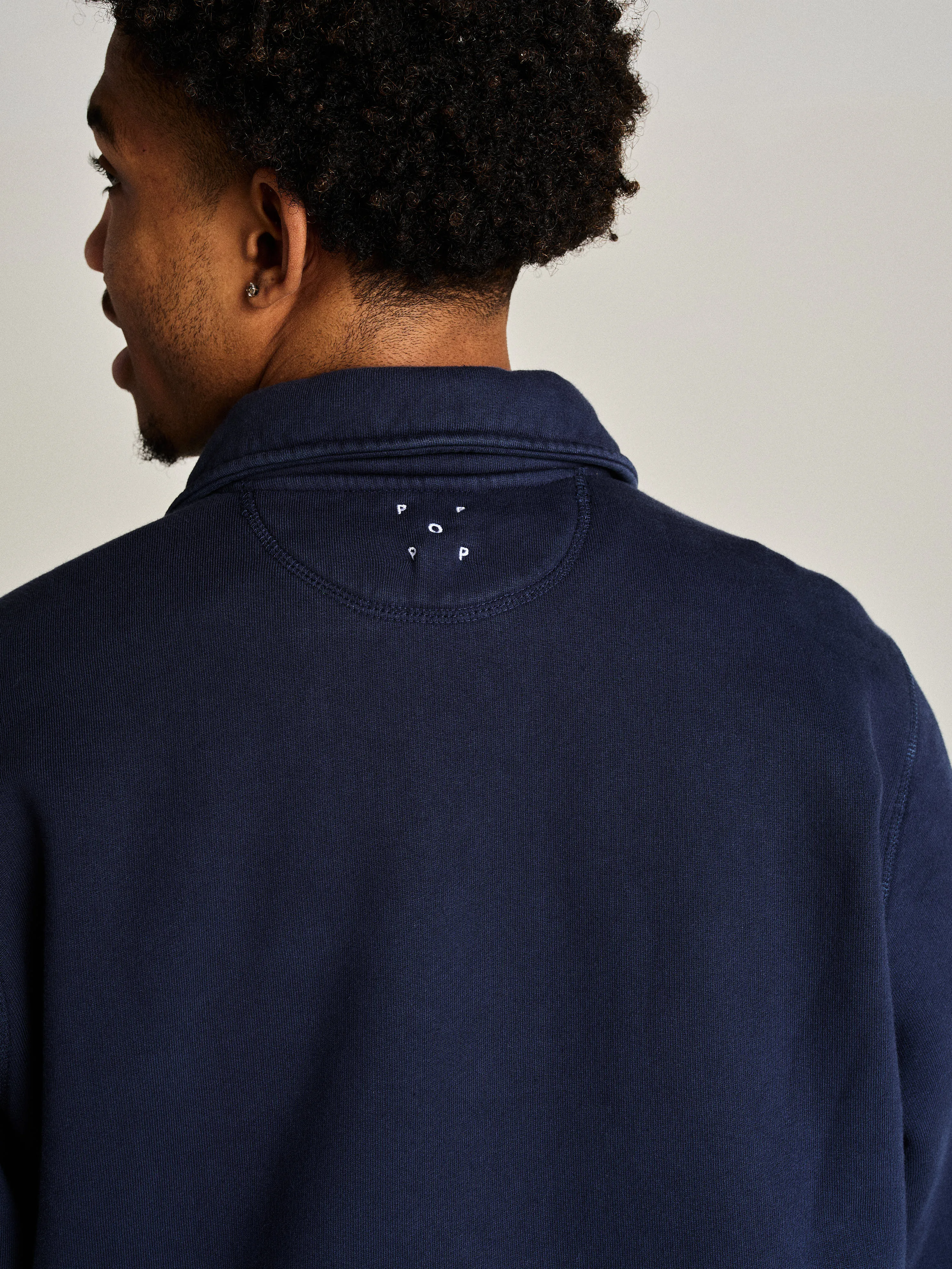 Pop Halfzip Sweat Navy sold by Pop Trading Company product image thumbnail 3