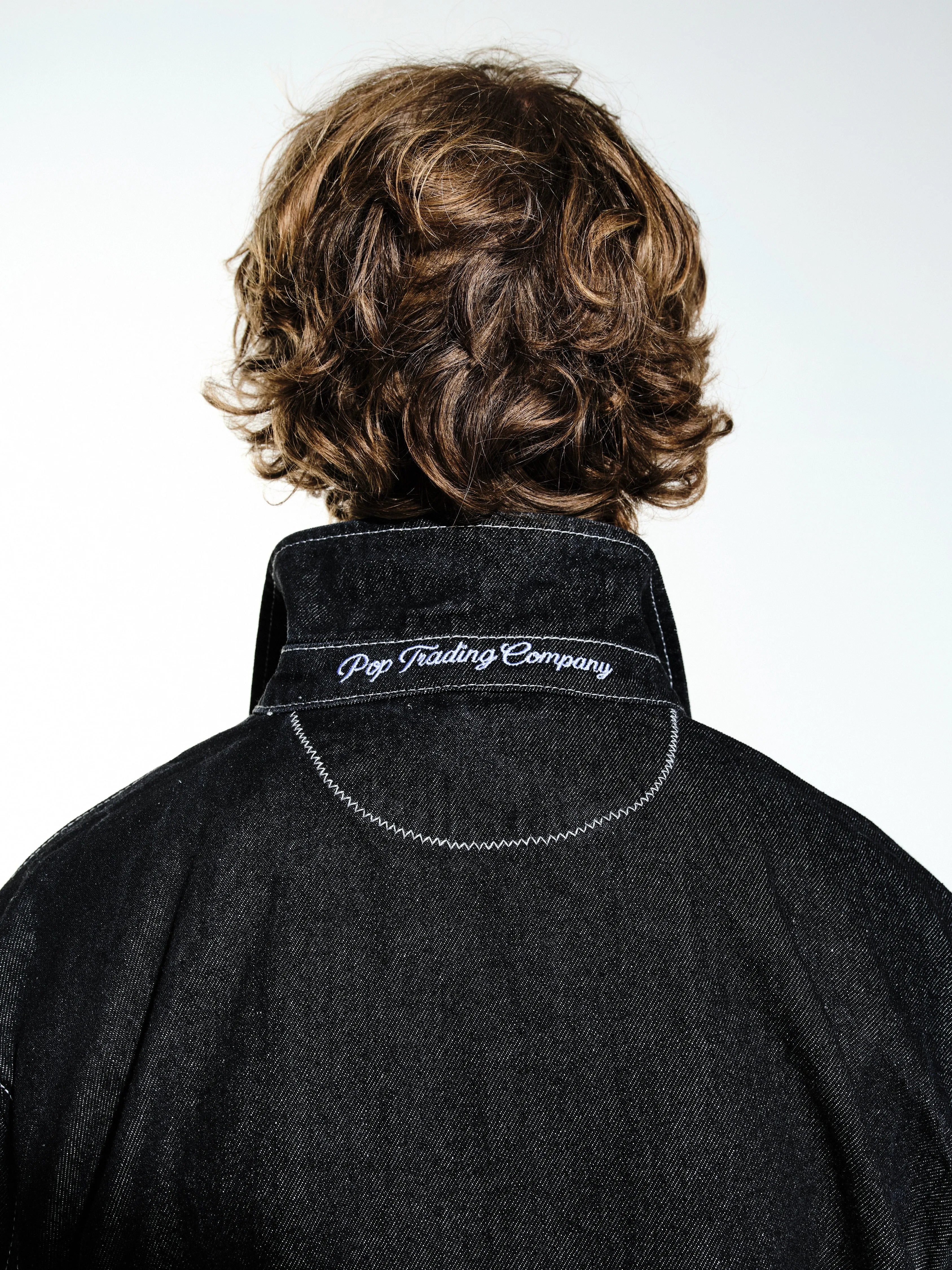 Pop Full Button Denim Jacket Black sold by Pop Trading Company product image thumbnail 5
