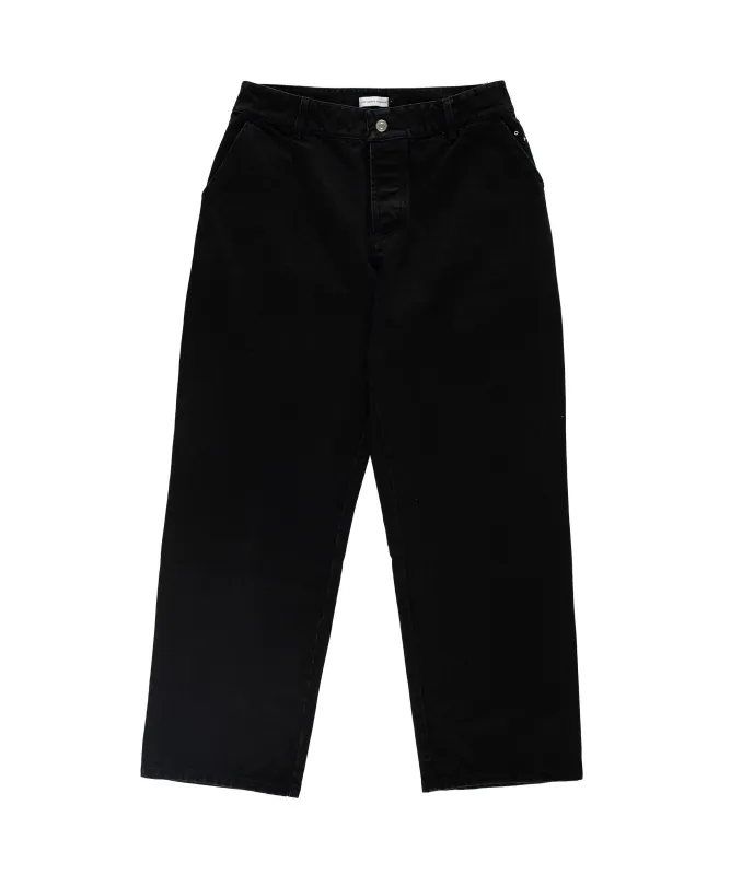 Pop Beattie Denim Pants Rinsed Black made by Pop Trading Company