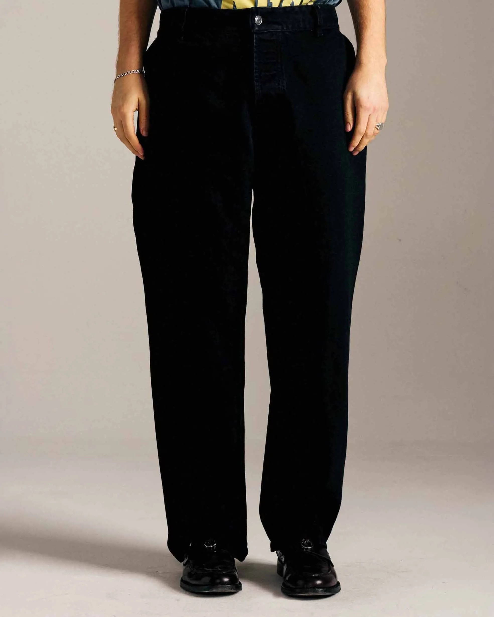 Pop Beattie Denim Pants Rinsed Black sold by Pop Trading Company product image thumbnail 4