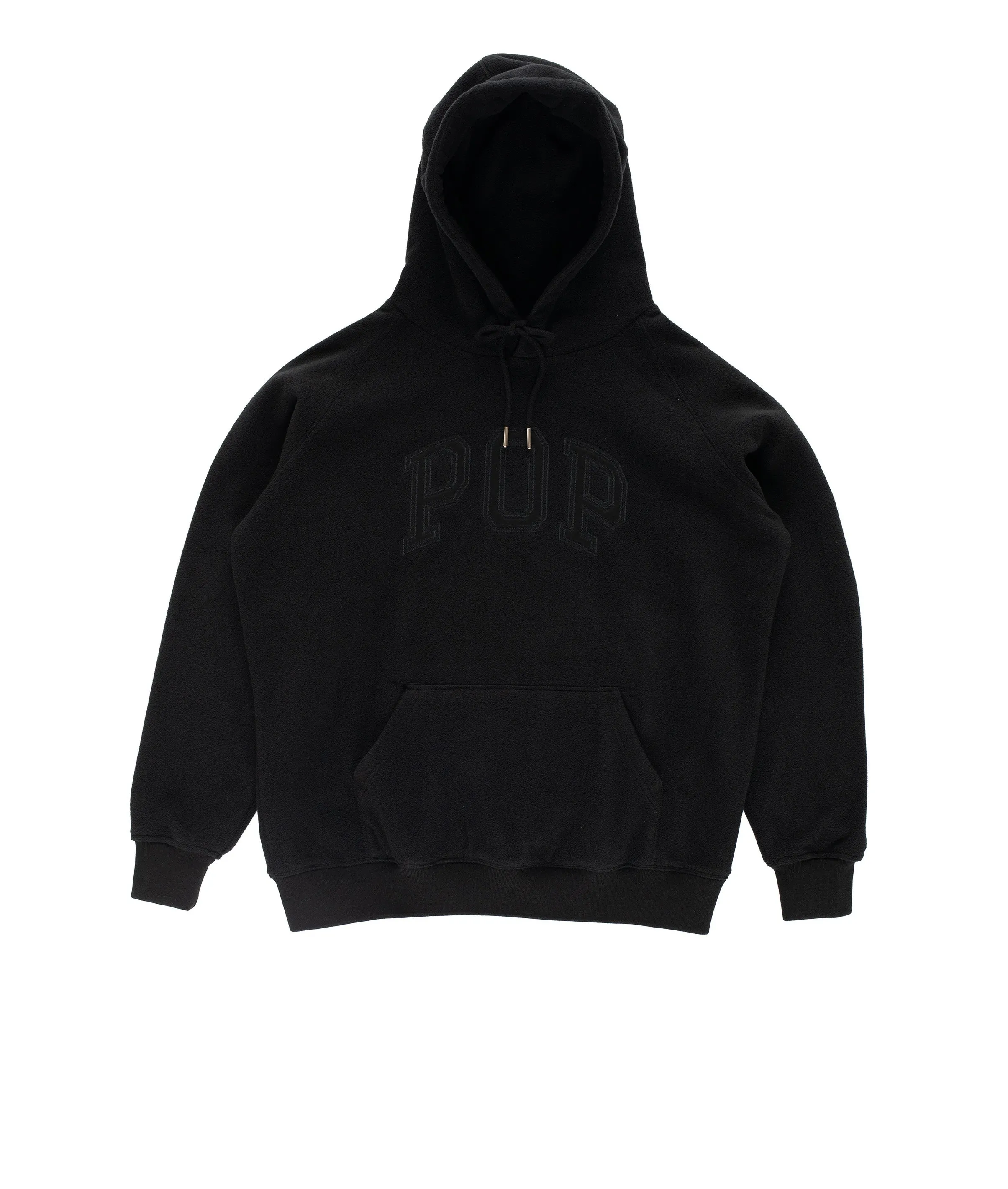 Pop Arch Hooded Sweat Black Fleece sold by Pop Trading Company