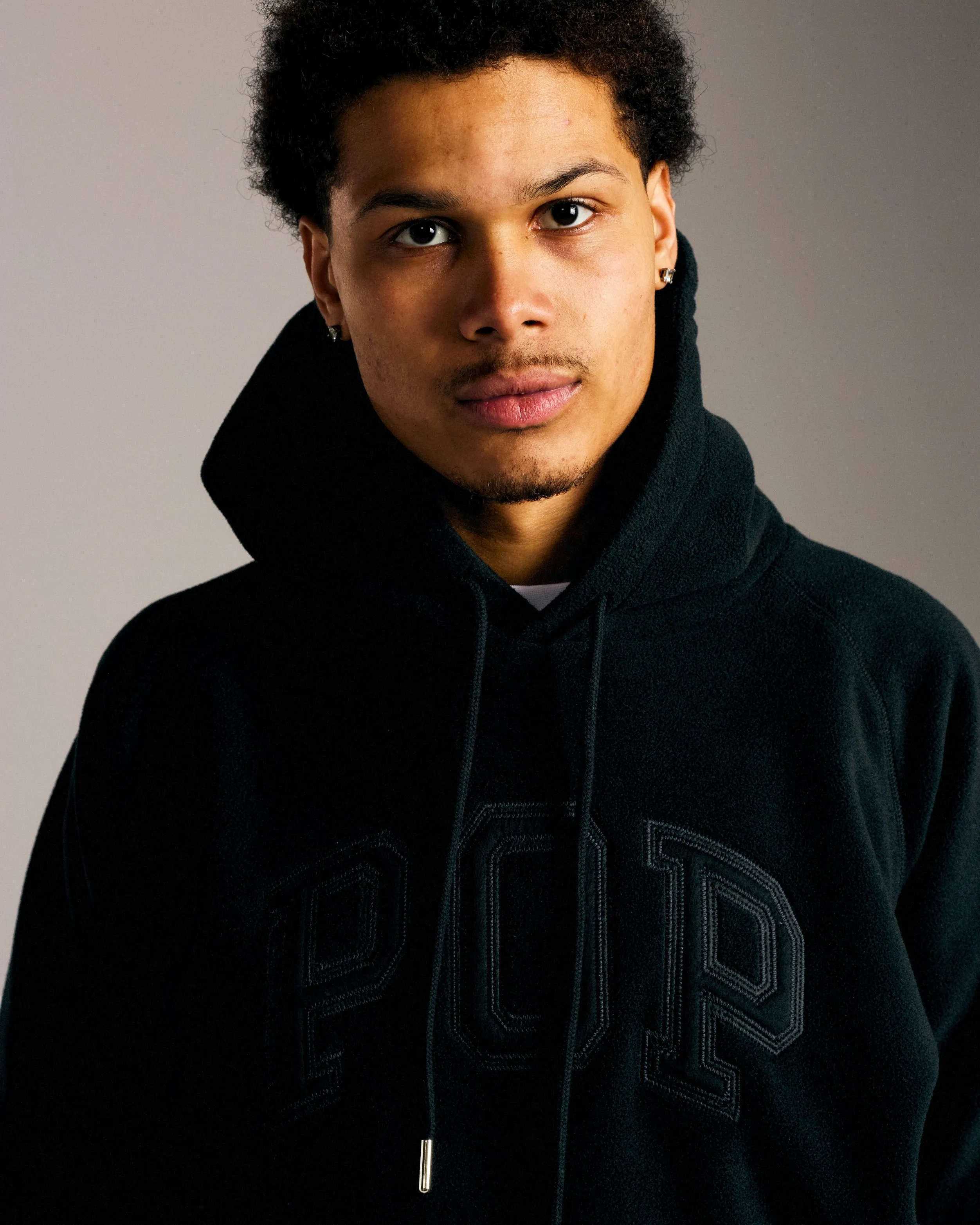Pop Arch Hooded Sweat Black Fleece sold by Pop Trading Company product image thumbnail 4