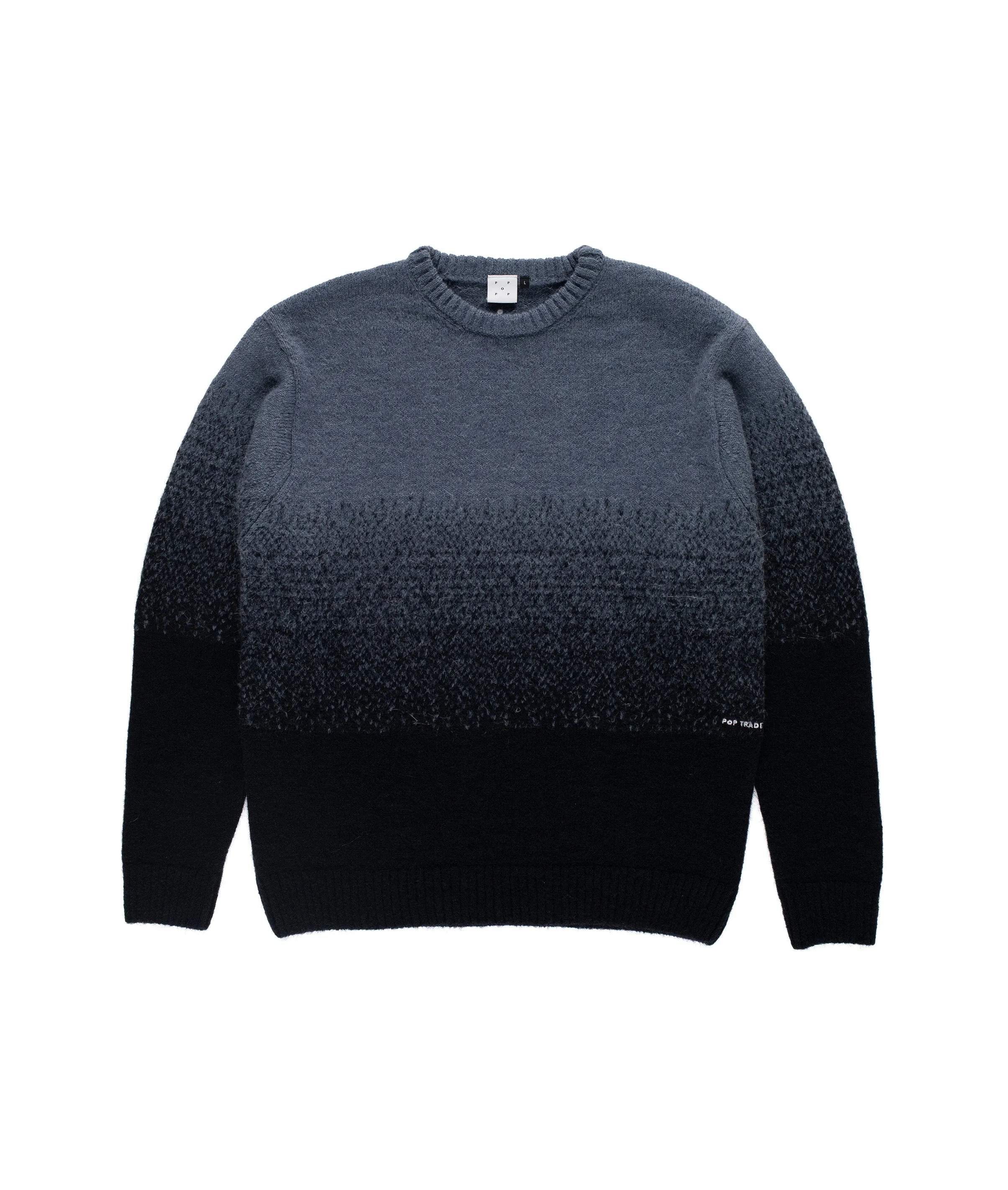 Pop Knitted Gradient Crewneck Tradewinds/Navy sold by Pop Trading Company