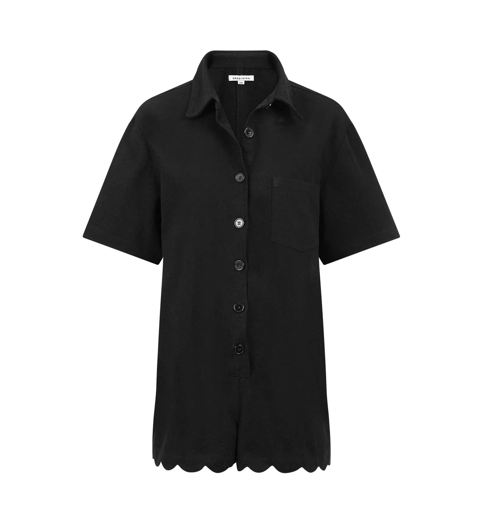 Scalloped Charm Playsuit sold by Anna + Nina
