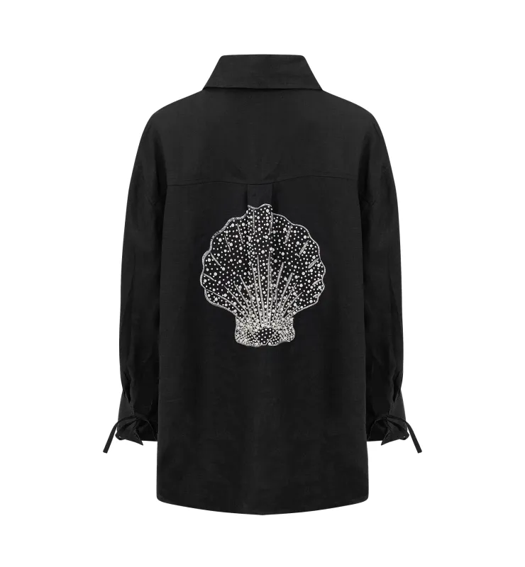 Nero Starfish Embroidered Blouse made by Anna + Nina