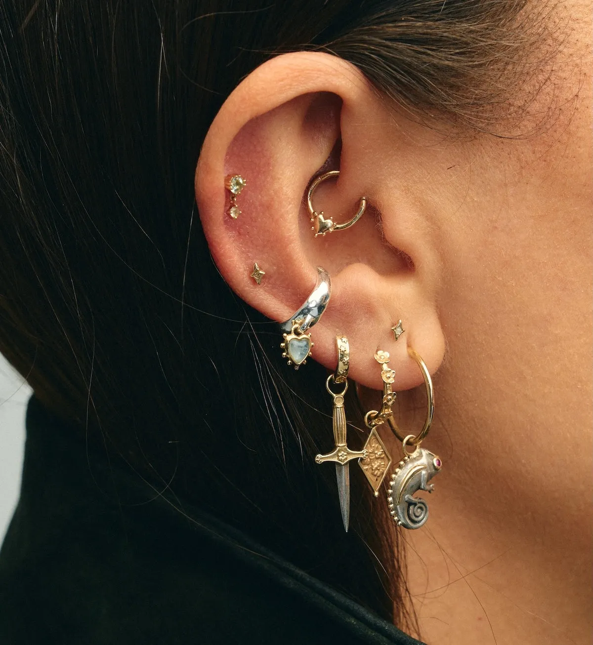 Phantom Glow Piercing Front 14K sold by Anna + Nina product image thumbnail 3