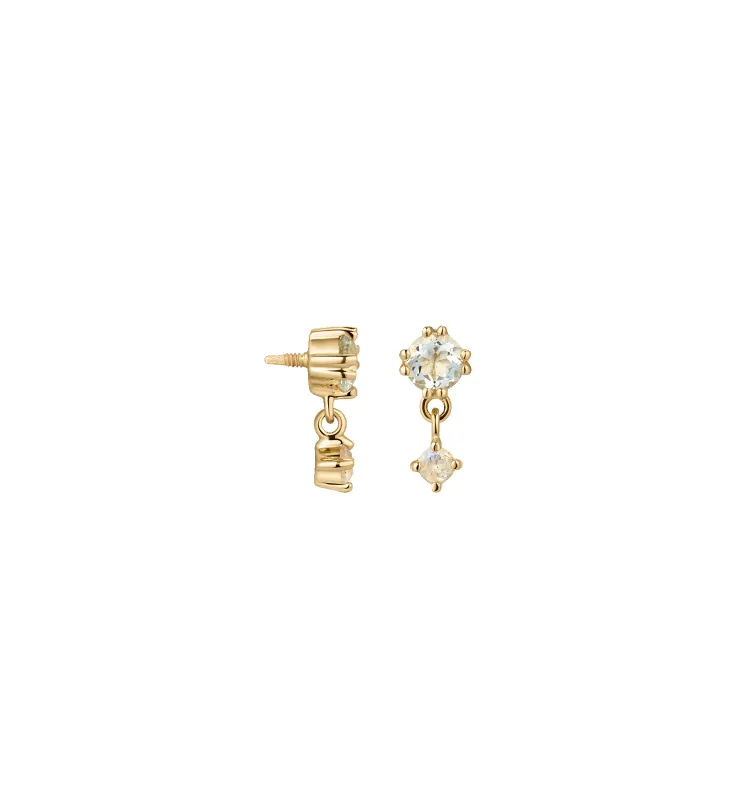 Phantom Glow Piercing Front 14K made by Anna + Nina