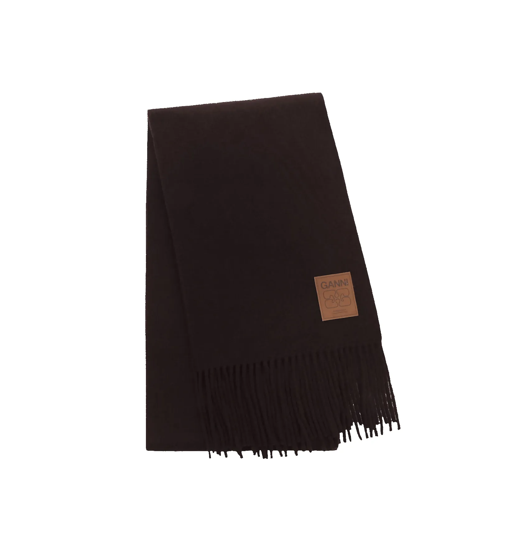 GANNI Double Face Wool Knit Scarf sold by Anna + Nina