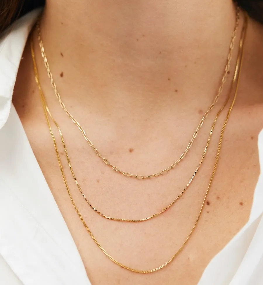 Gourmet Plain Necklace 14K sold by Anna + Nina product image thumbnail 2