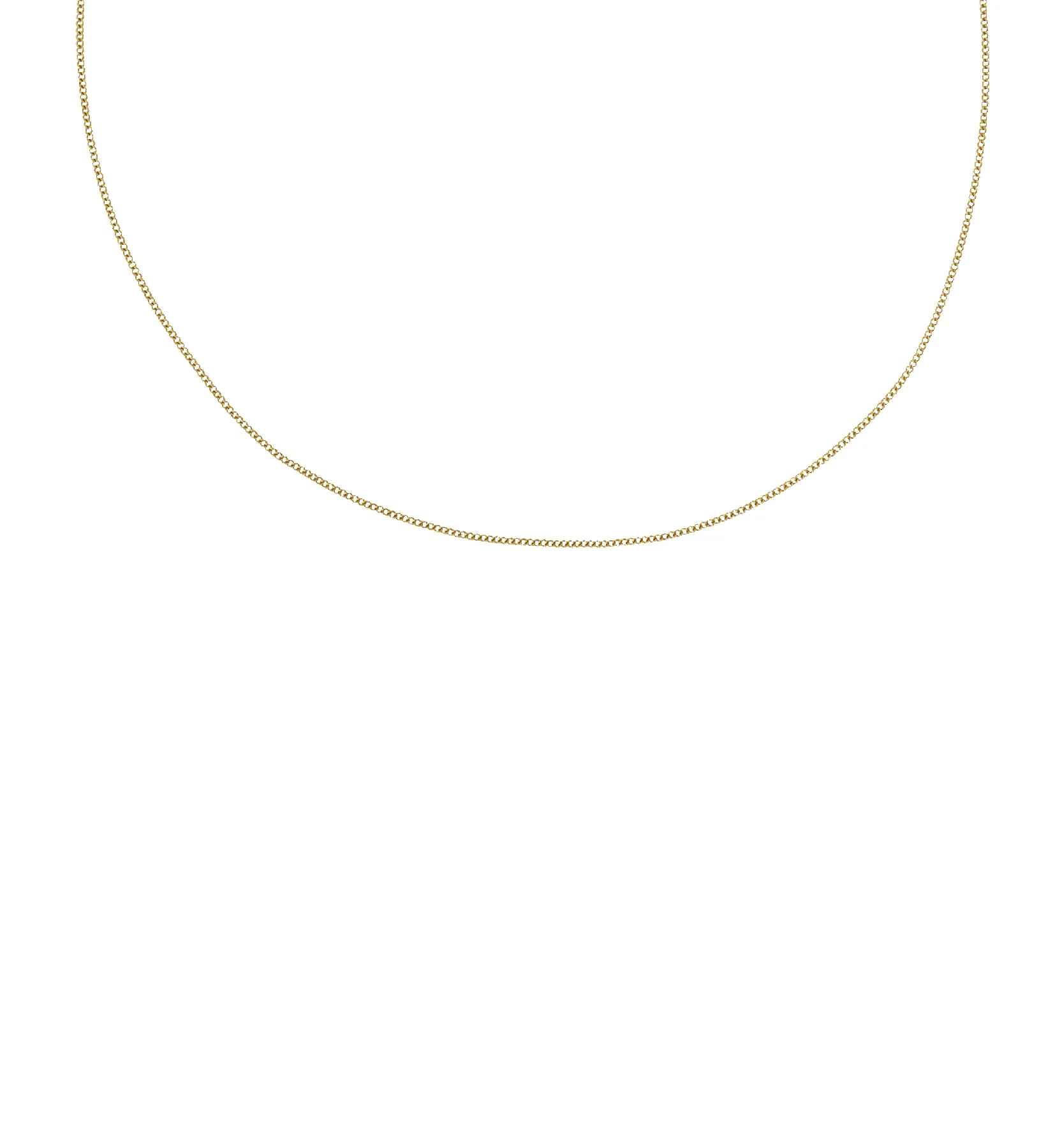 Gourmet Plain Necklace 14K sold by Anna + Nina