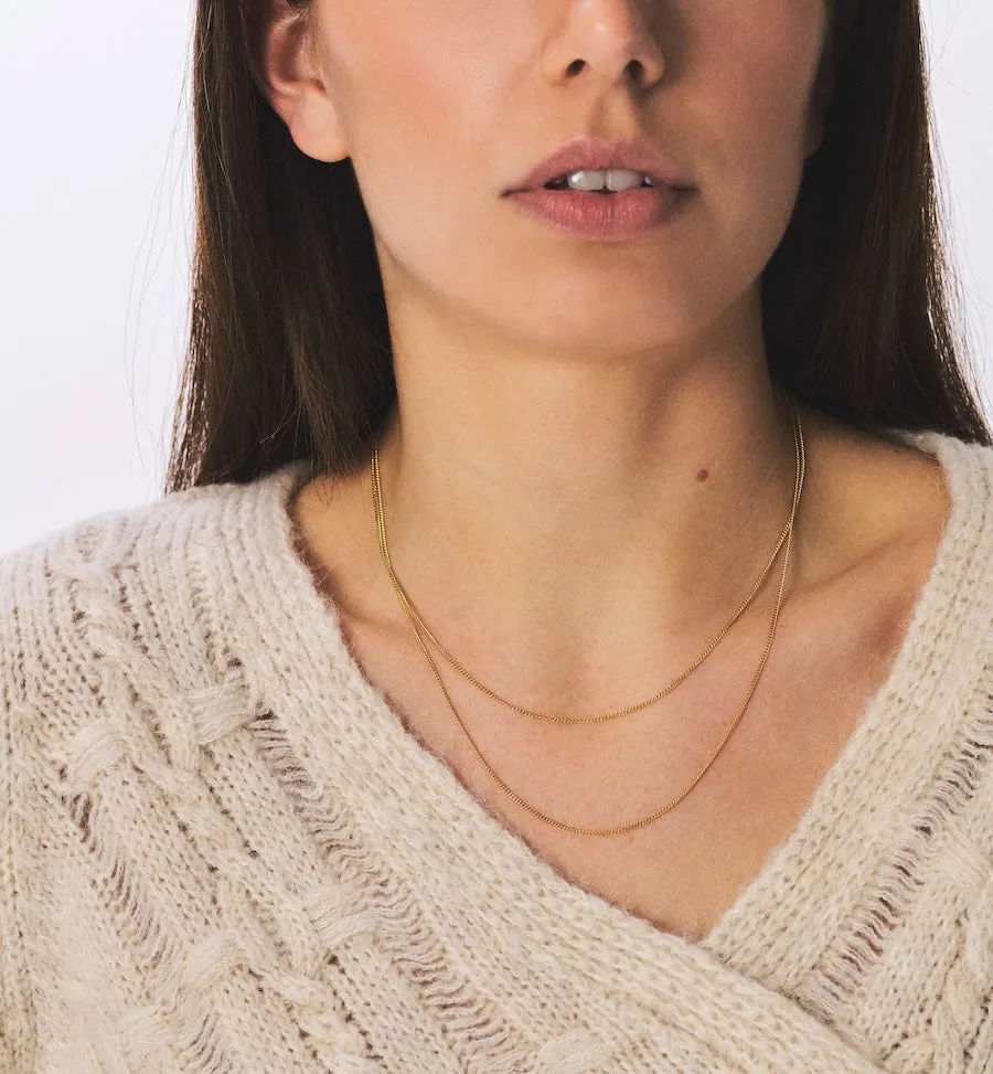 Gourmet Plain Necklace 14K sold by Anna + Nina product image thumbnail 3
