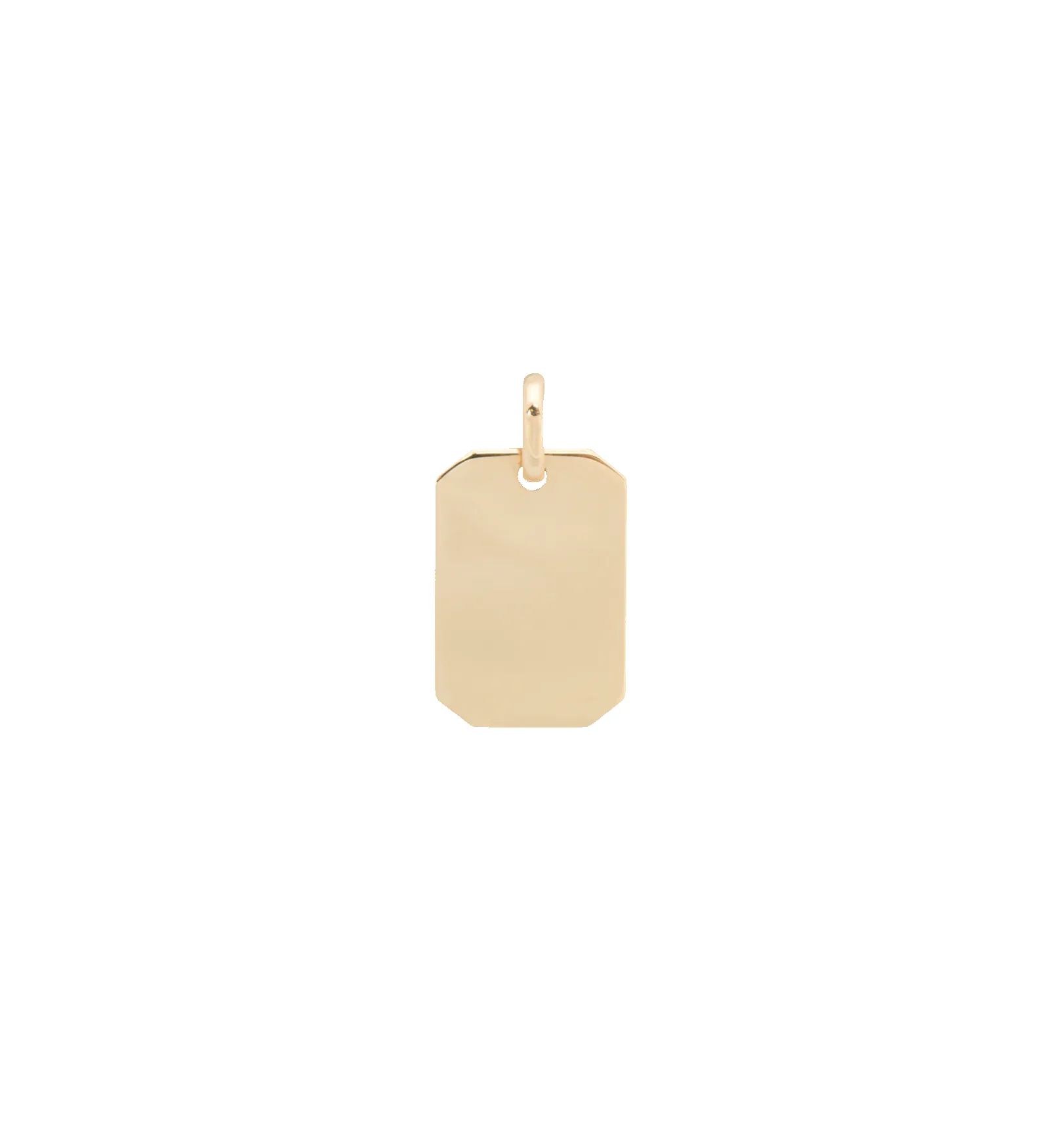 Rectangle Engraving Pendant 14K sold by Anna + Nina